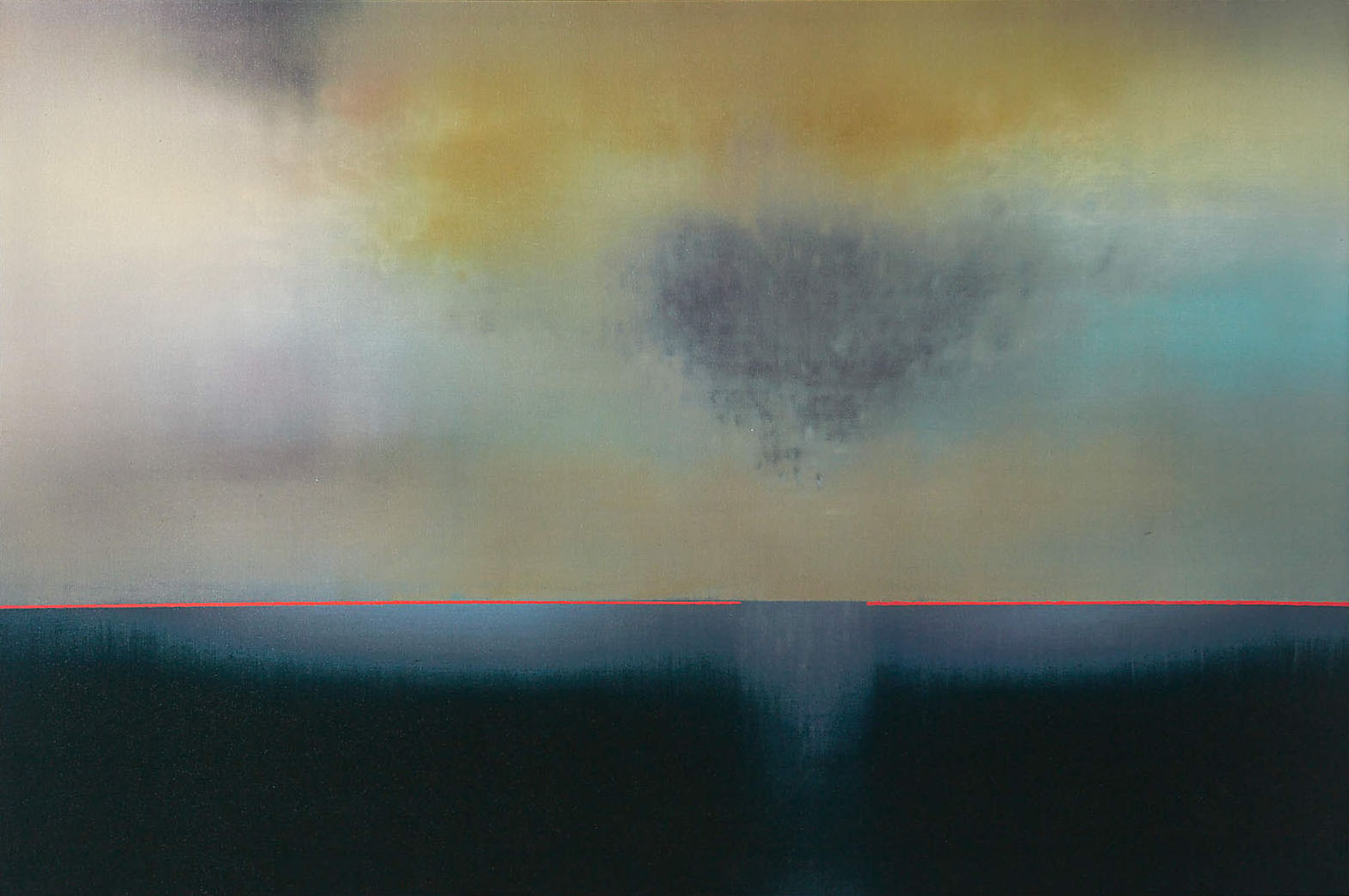 Subtle Color Layering, Abstract Horizon with Neutral Tones #BGA 122