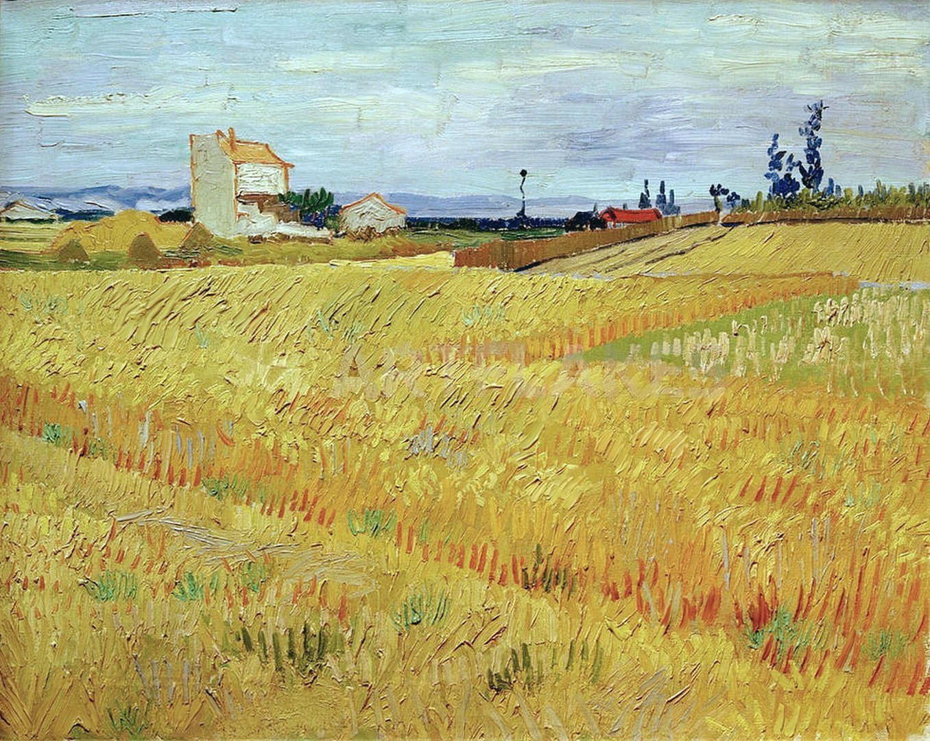 Wheat Fields, Vincent Van Gogh Inspired #BGA 104