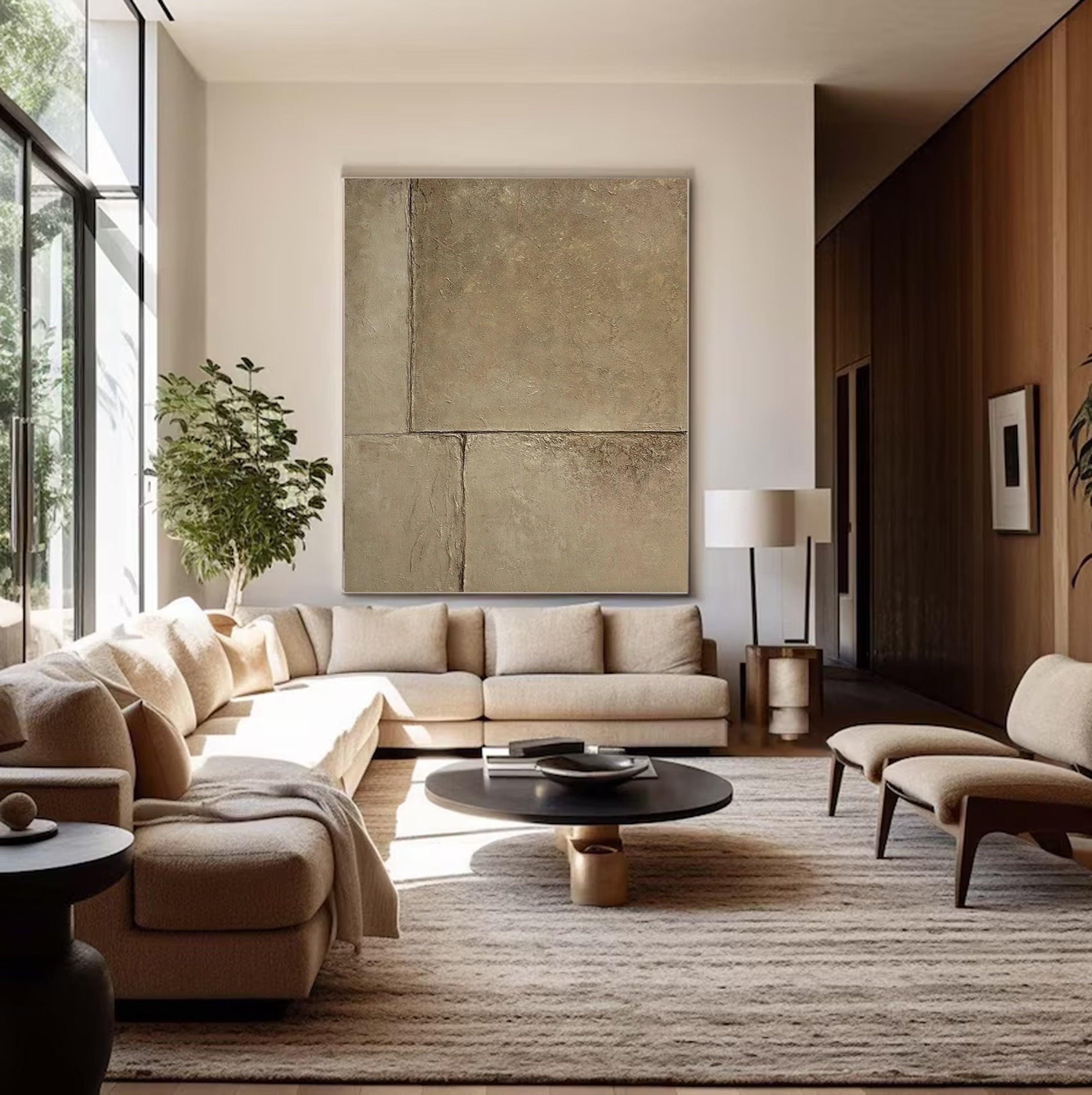 Large Stone Texture Abstract, Minimalist Wall Art #BGA 208