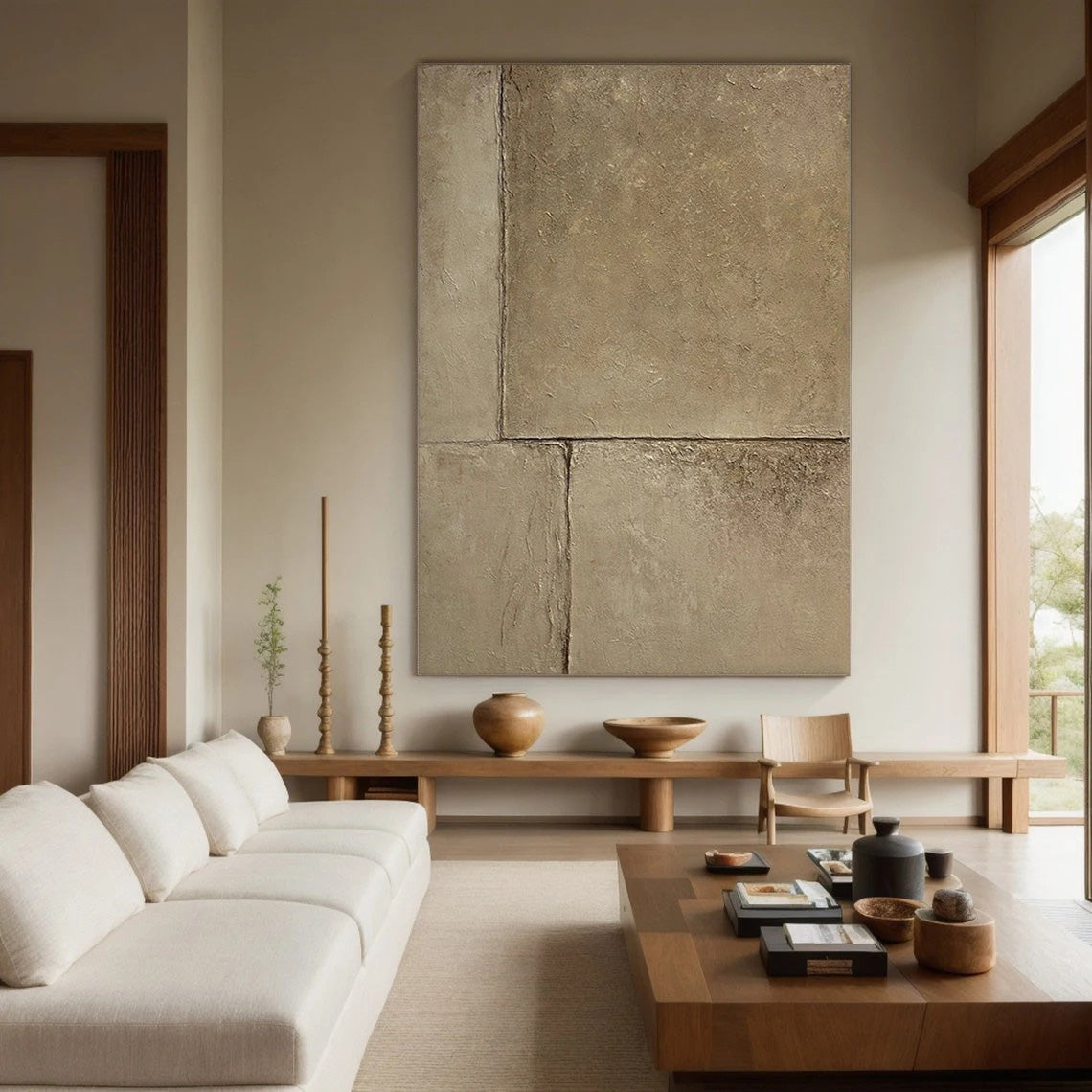 Large Stone Texture Abstract, Minimalist Wall Art #BGA 208