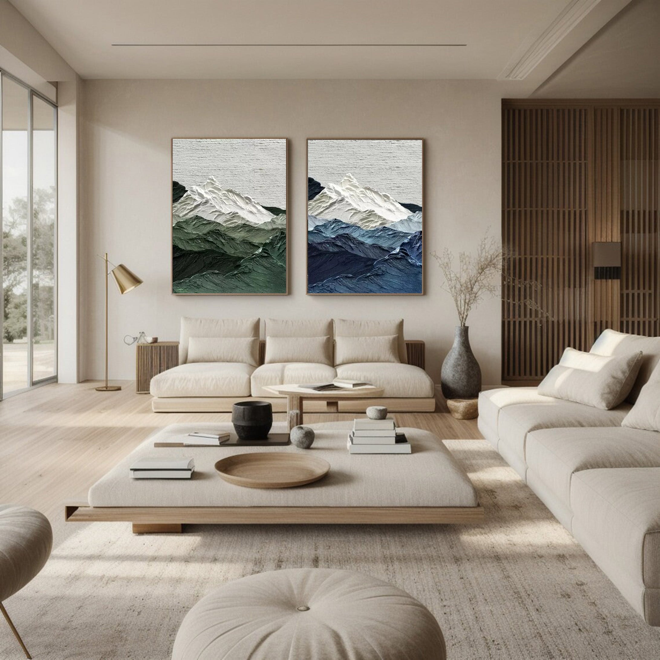 Mountain Relief: Textured 3D Abstract, Mountain Landscape Set #BGA 212