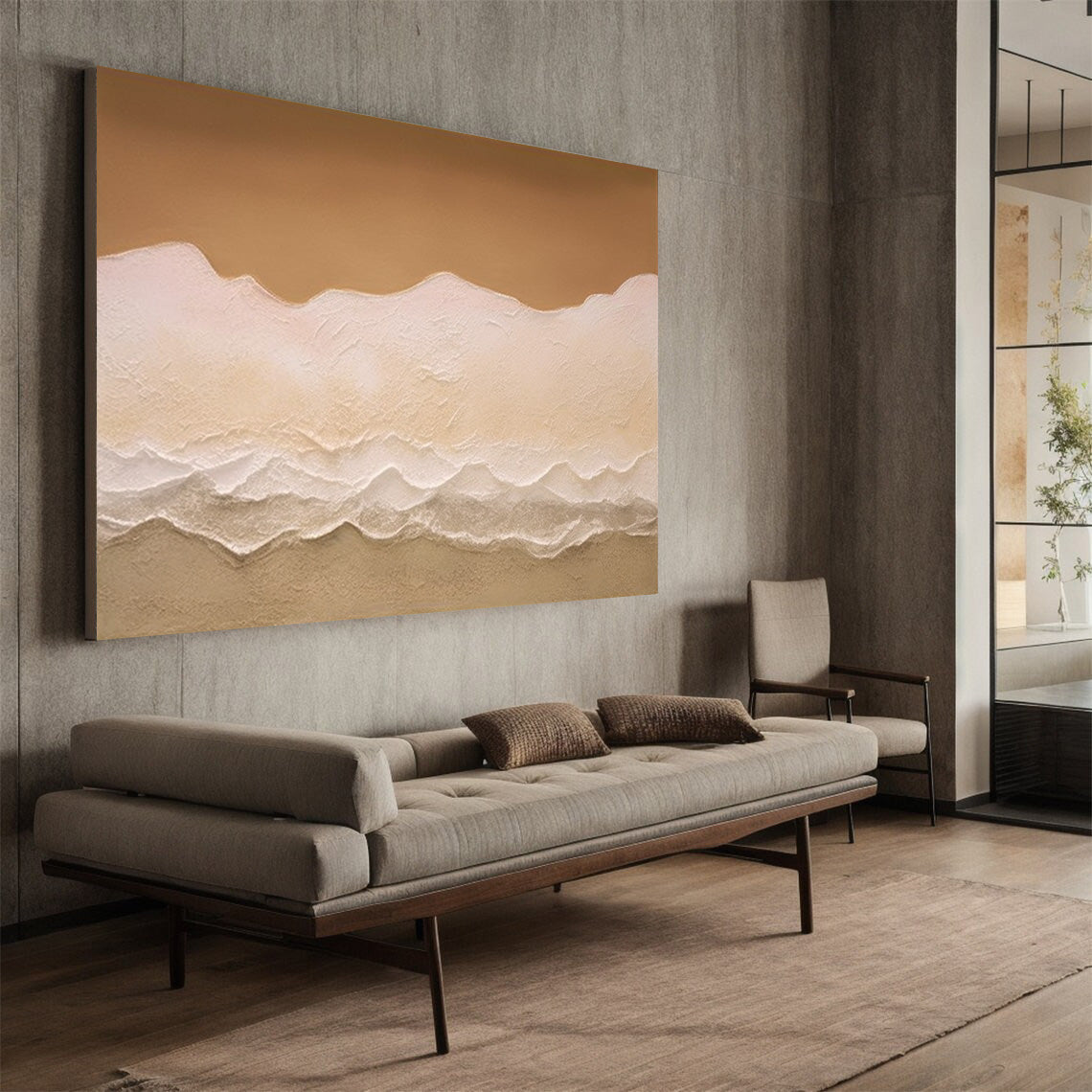 Contemporary Landscape Abstract with Textured Layers #BGA 253