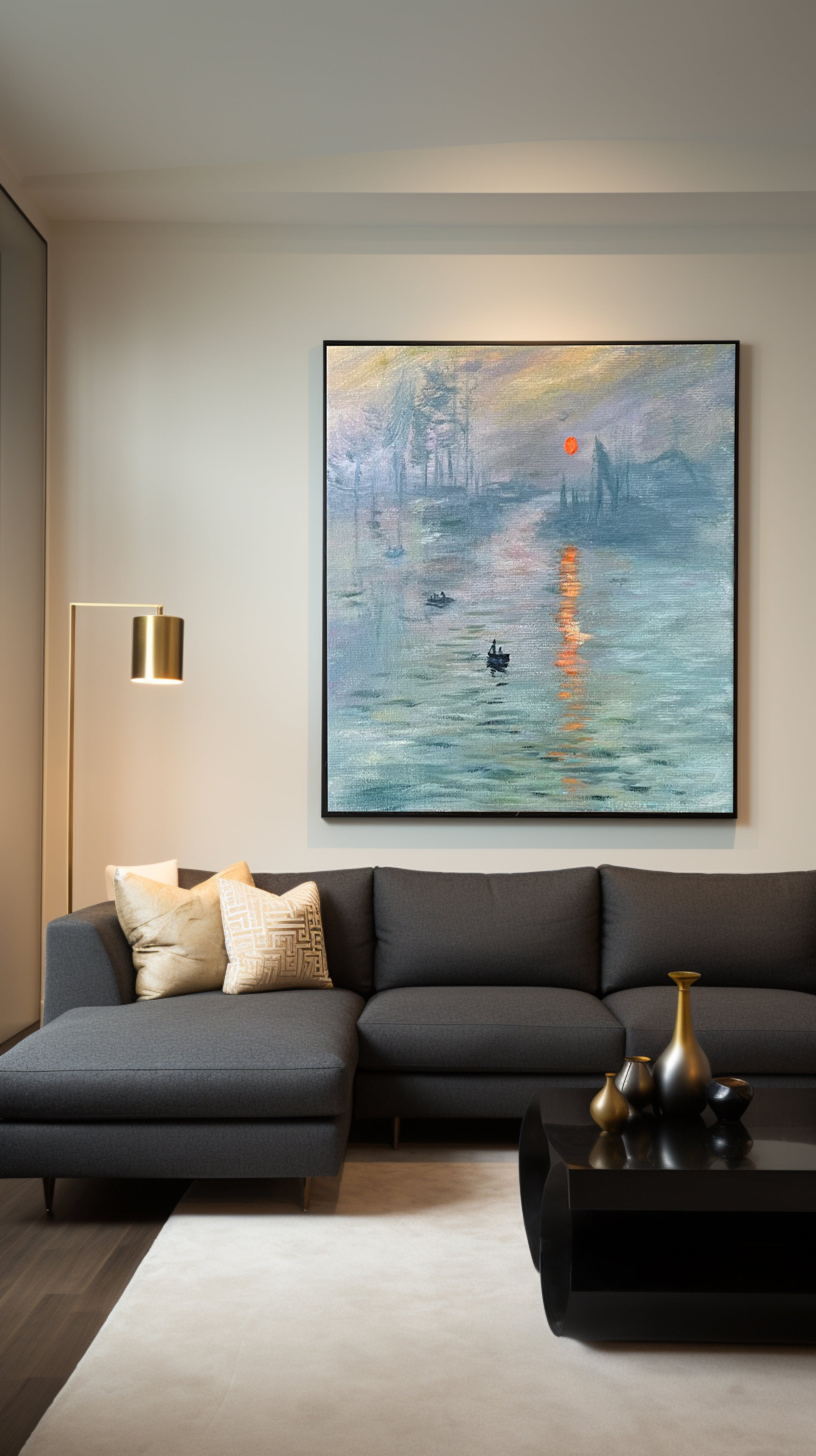 Monet's Dawn: Sunrise Impression, Harbor Haze Art #BGA 190