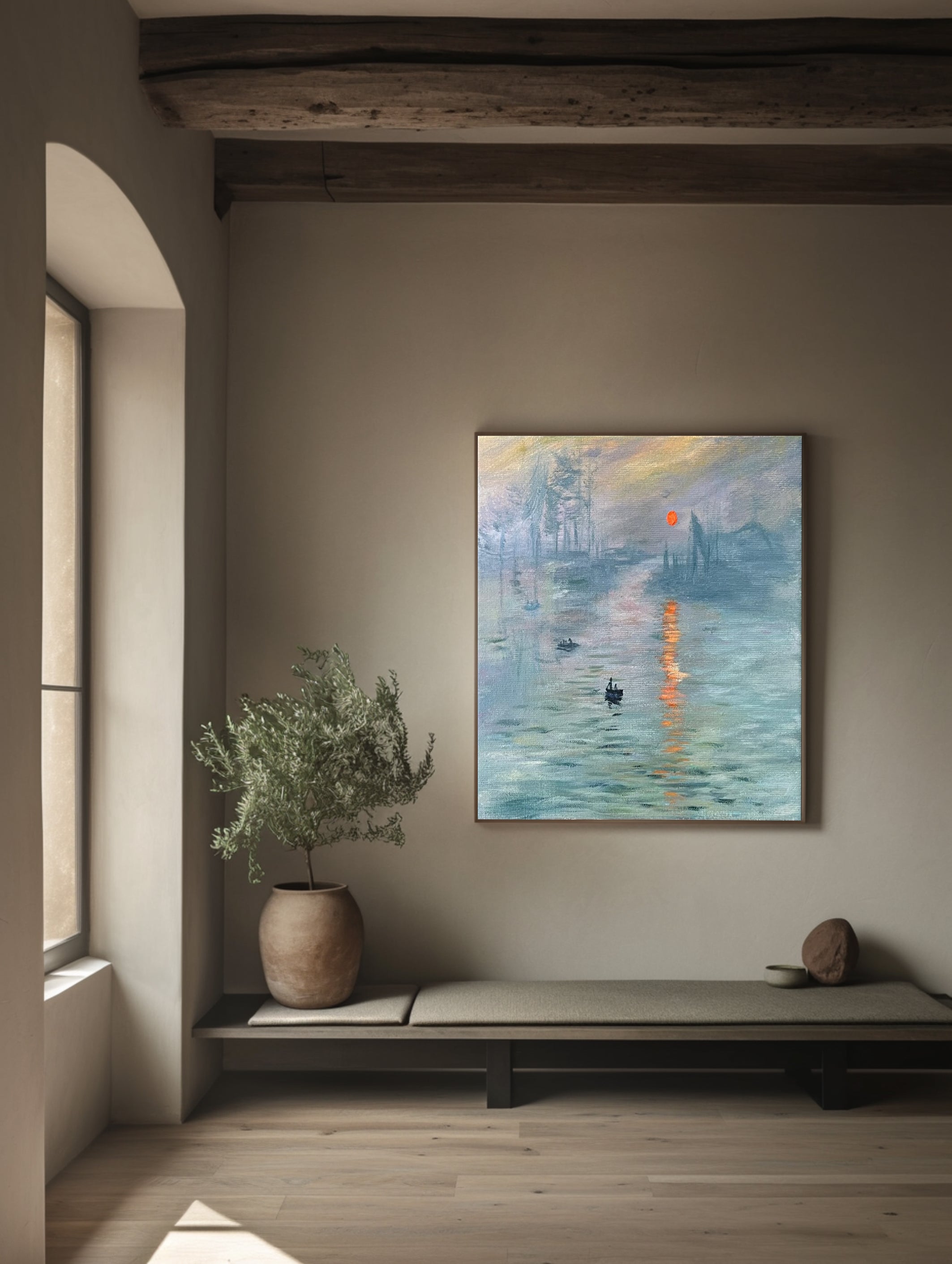 Monet's Dawn: Sunrise Impression, Harbor Haze Art #BGA 190