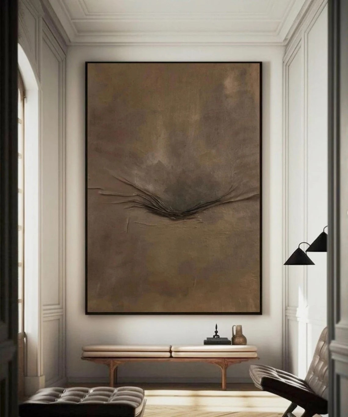 Neutral Toned Abstract, Wabi-Sabi Textured Inspired Wall Art #BGA 154
