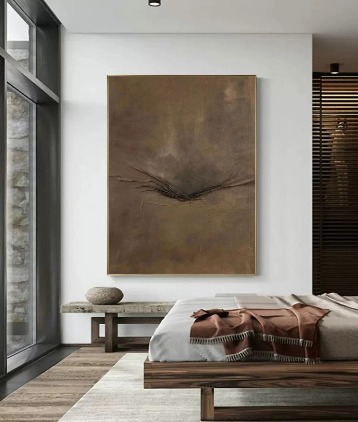 Neutral Toned Abstract, Wabi-Sabi Textured Inspired Wall Art #BGA 154