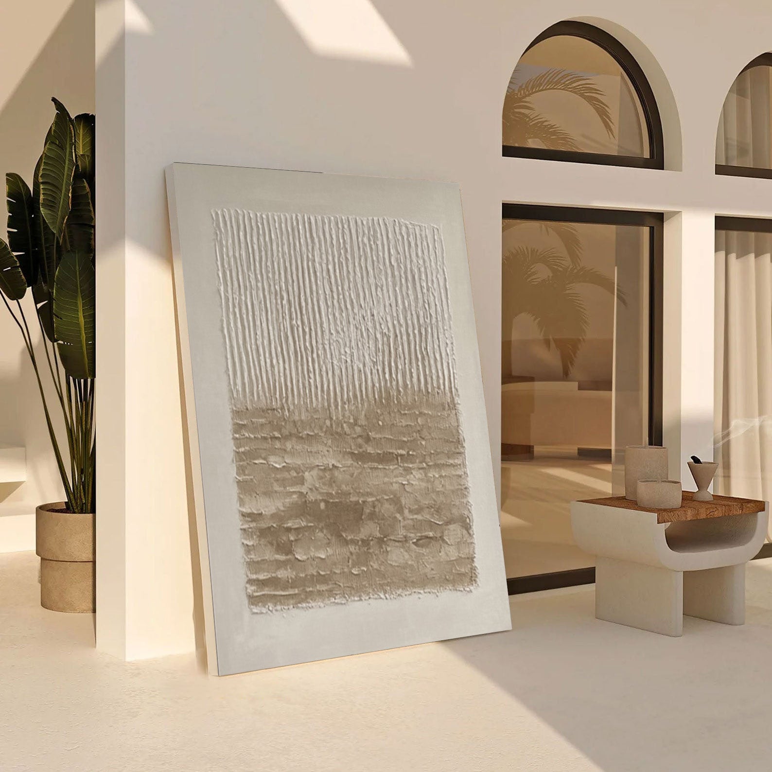 Wabi Sabi Art with Vertical Wear and Horizontal Earth #BGA 280