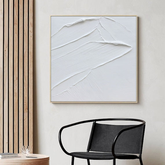 White Minimalist Painting #WM 023