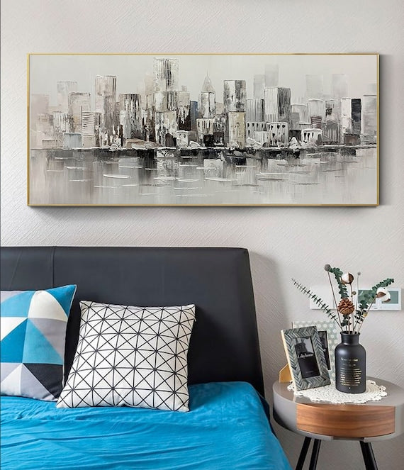 Black & White Abstract Painting #BWA 003