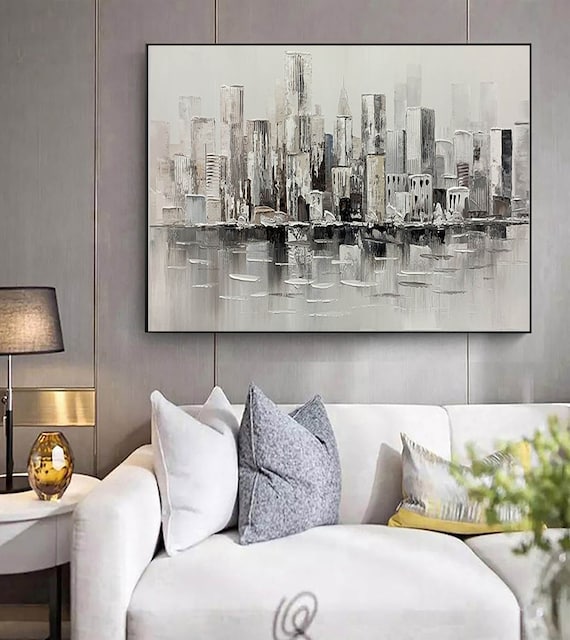 Black & White Abstract Painting #BWA 003