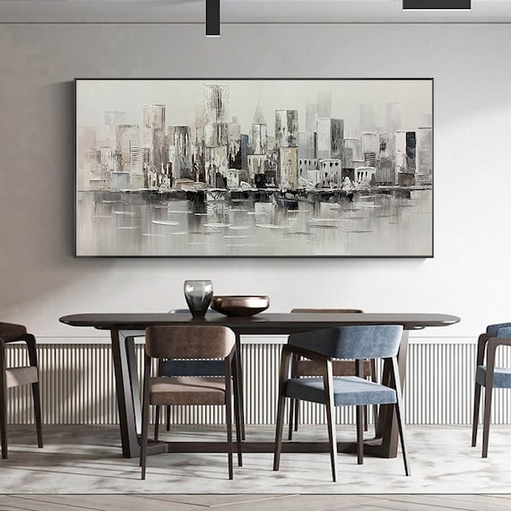 Black & White Abstract Painting #BWA 003