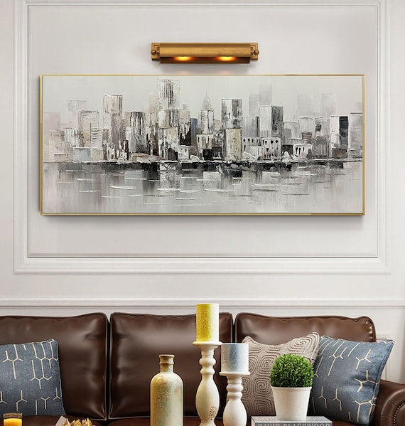 Black & White Abstract Painting #BWA 003