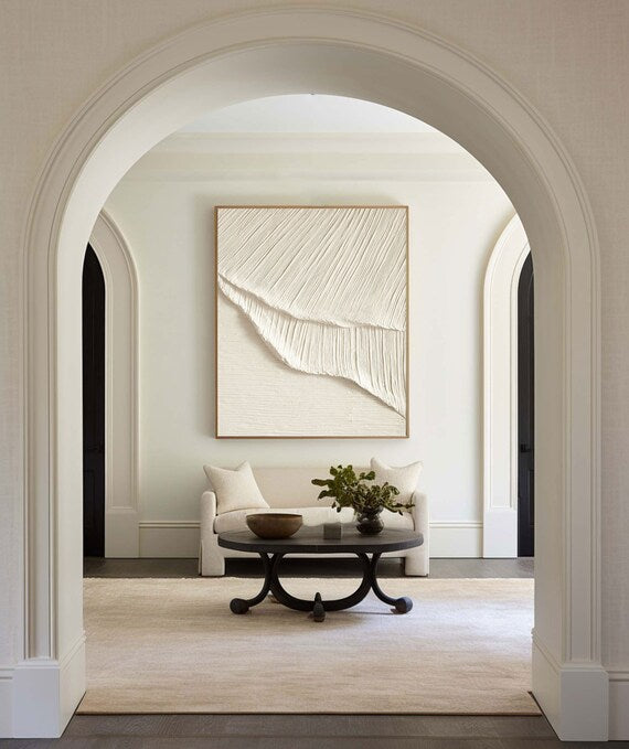 White Minimalist Painting #WM 012