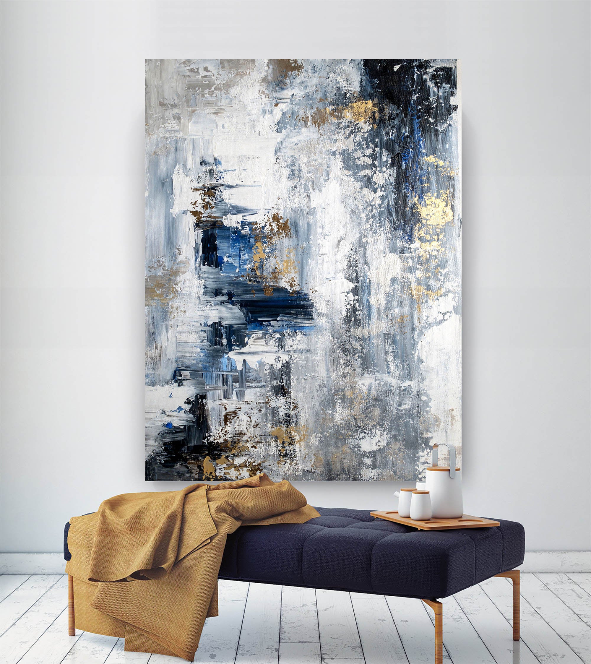 Blue & Green Abstract Painting #BGA 019