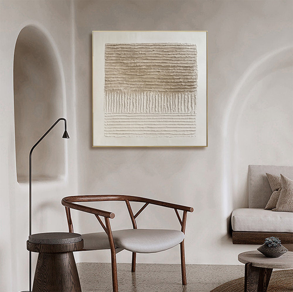 Textured Art with Horizontal and Vertical Rhythms for Decor #BGA 279