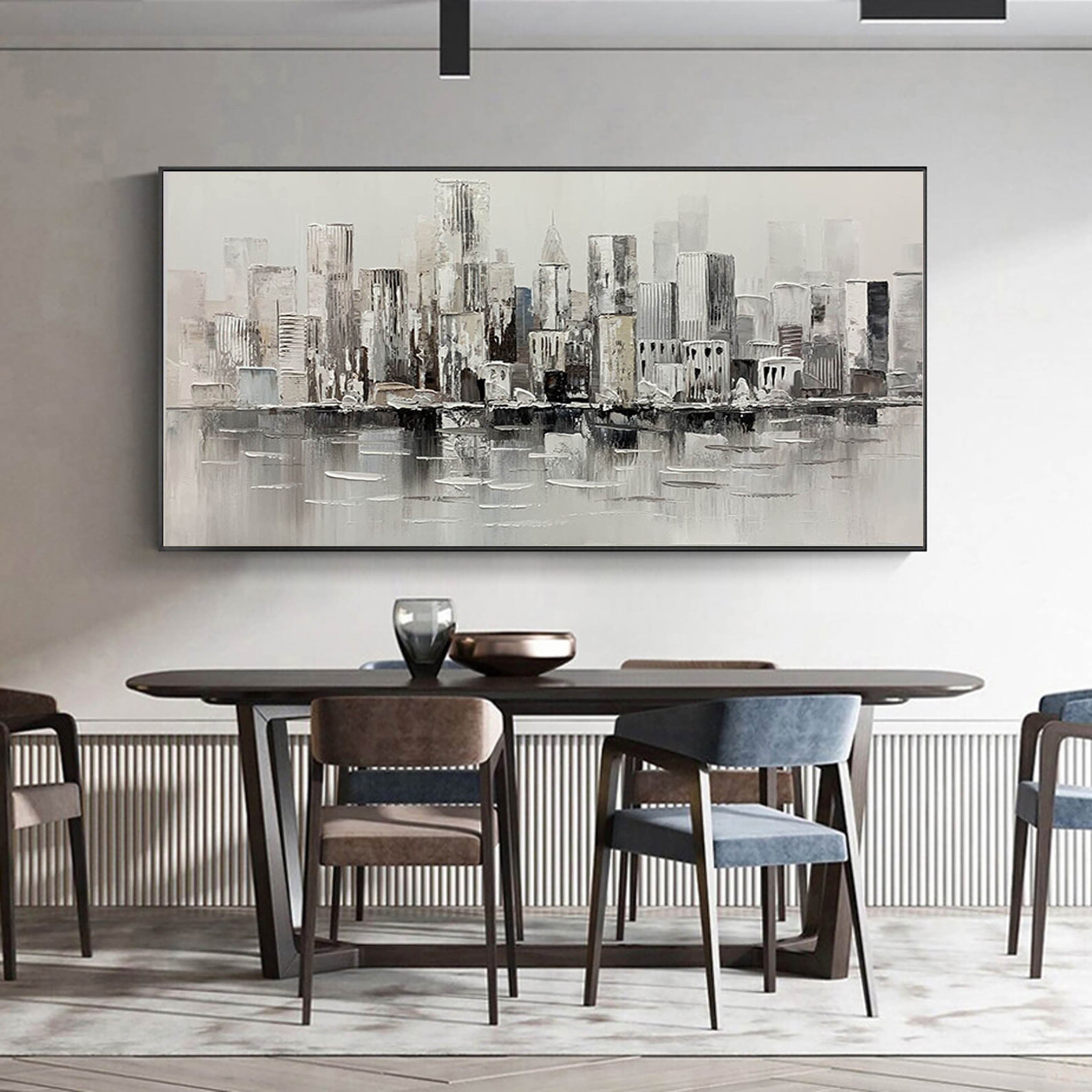 Black & White Abstract Painting #BWA 003