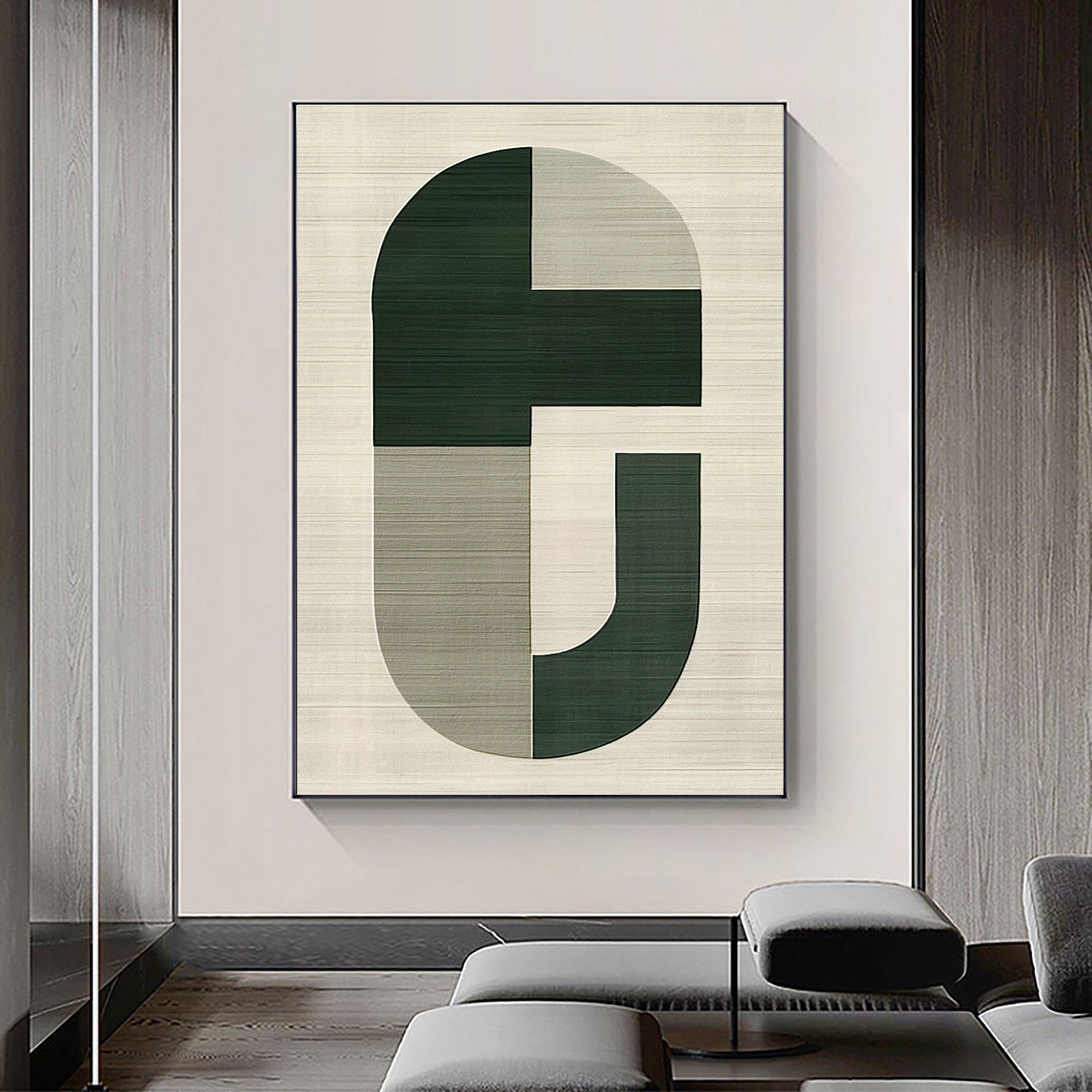 Blue & Green Abstract Painting #BGA 005