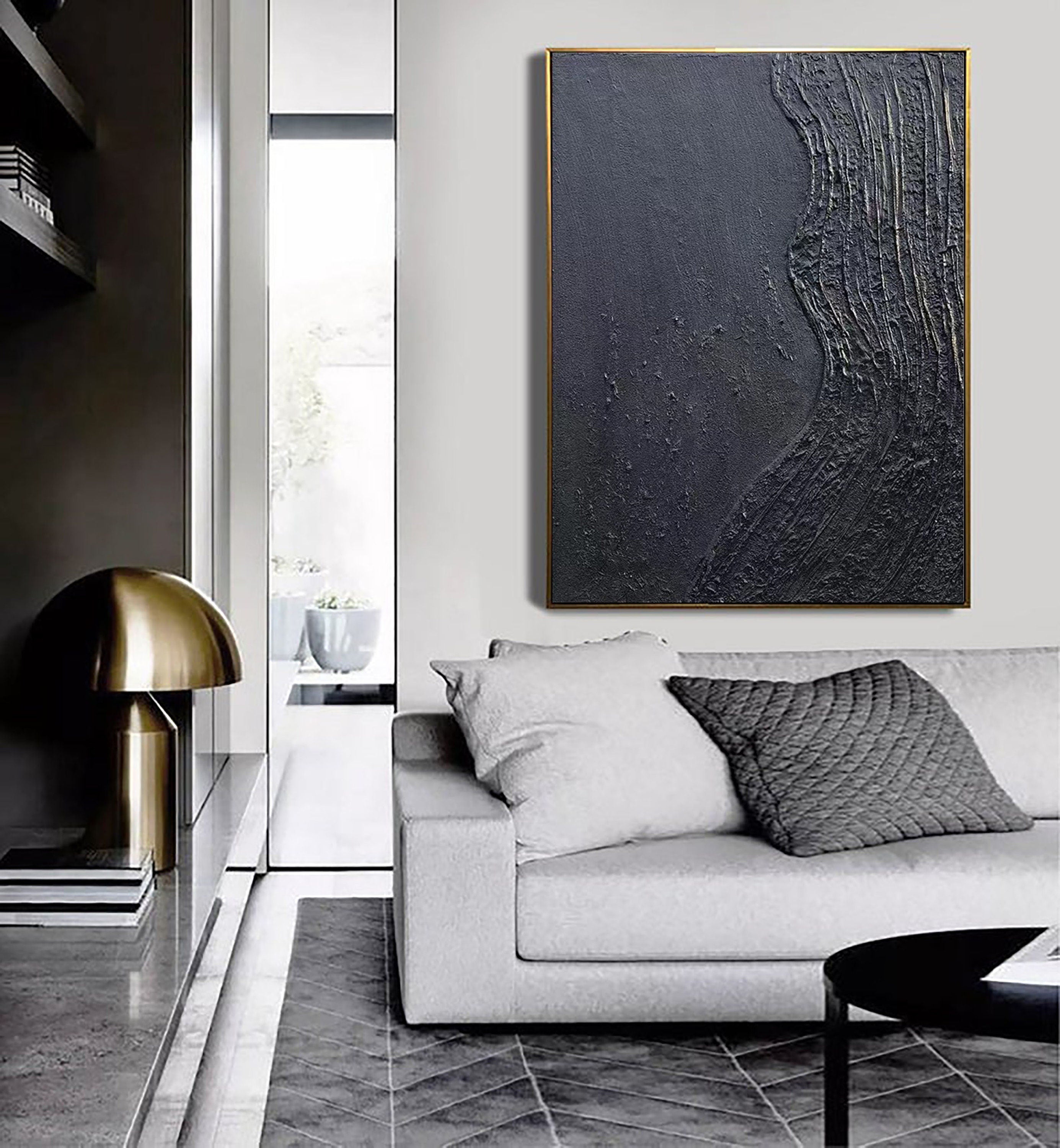 Black Minimalist Painting #BM 020