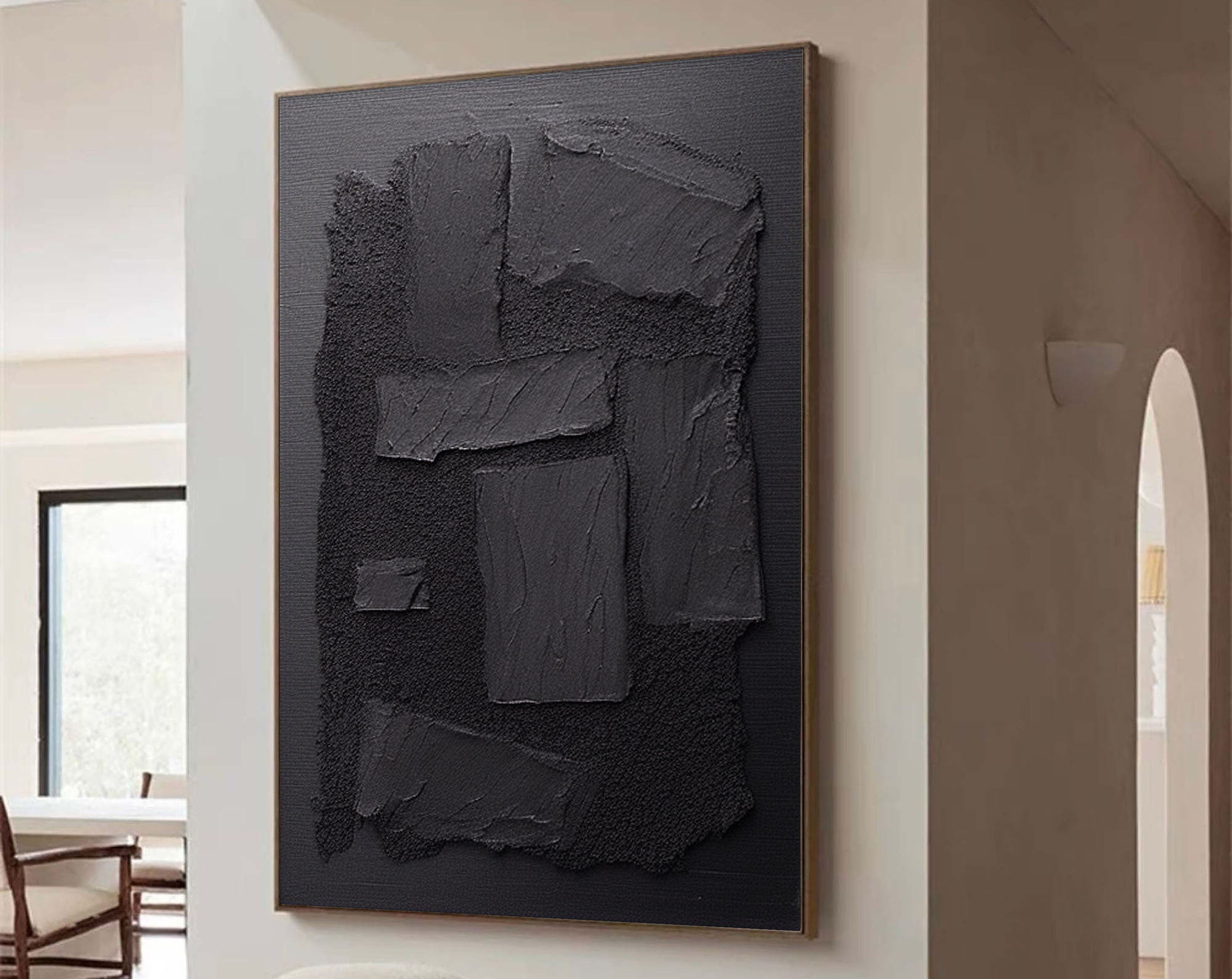 Black Minimalist Painting #BM 025