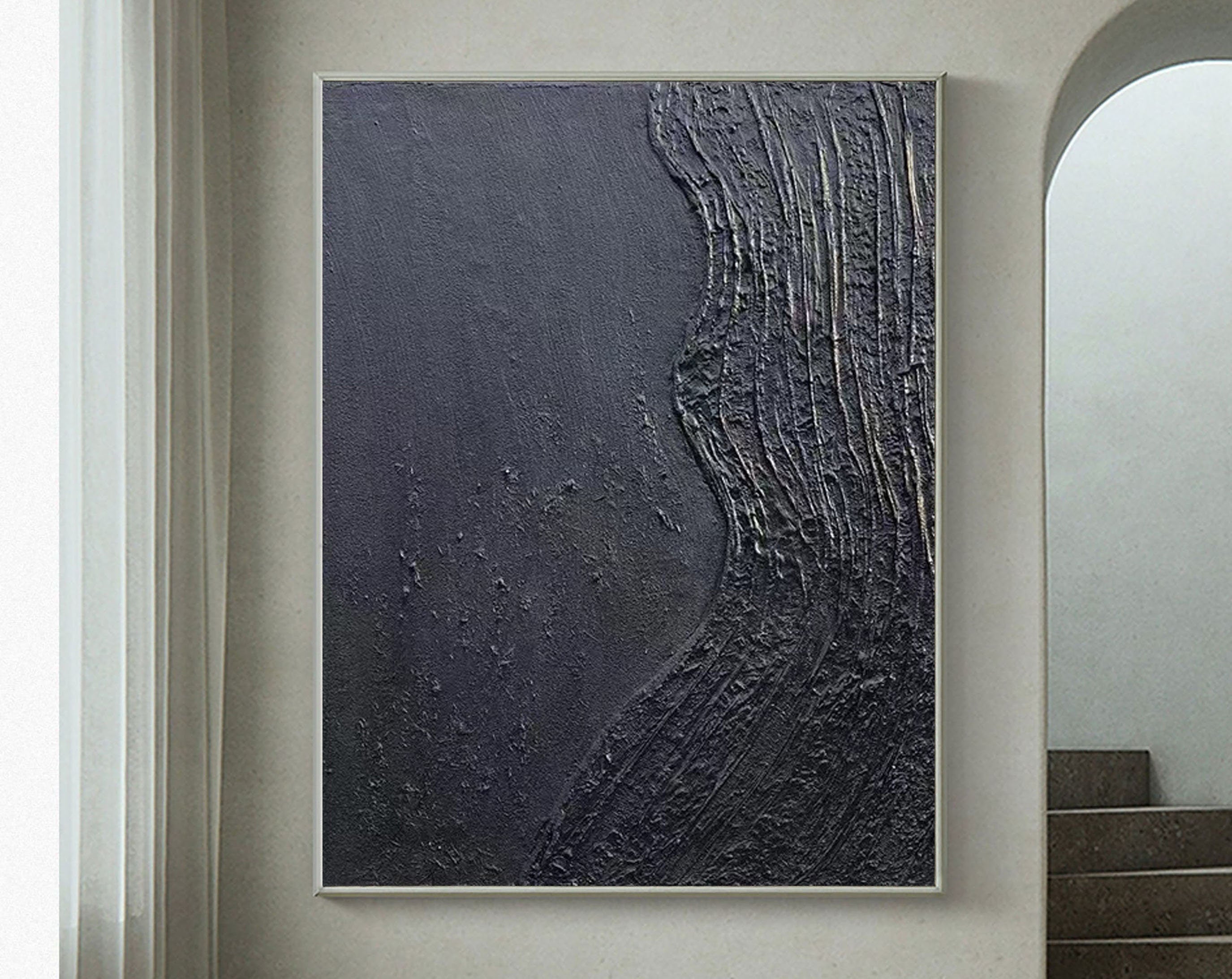 Black Minimalist Painting #BM 020