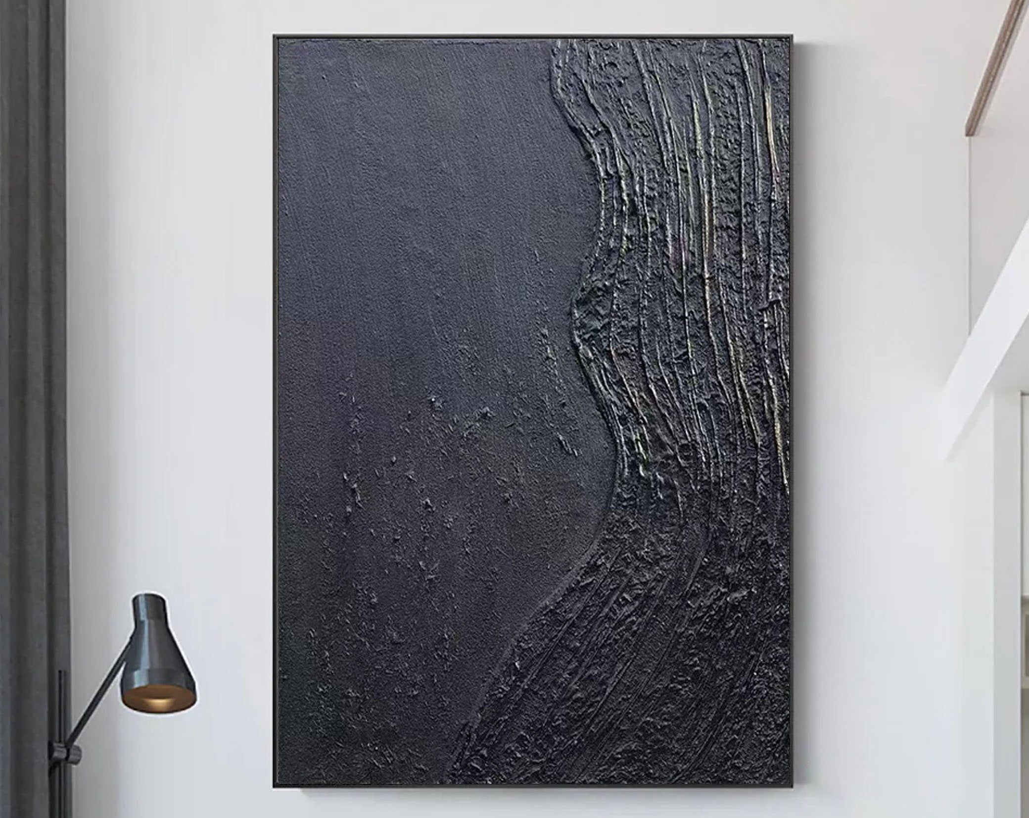 Black Minimalist Painting #BM 020