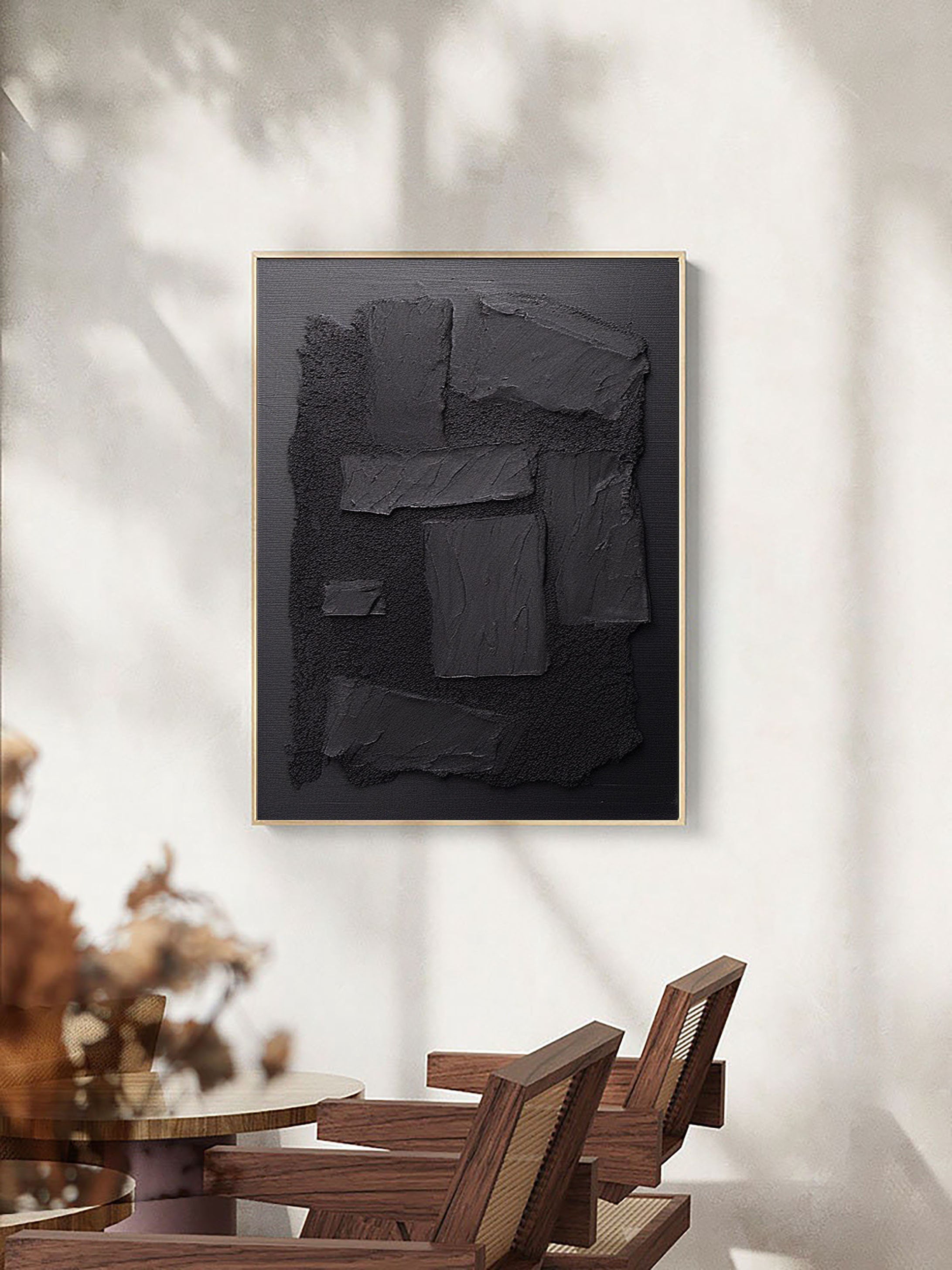 Black Minimalist Painting #BM 025