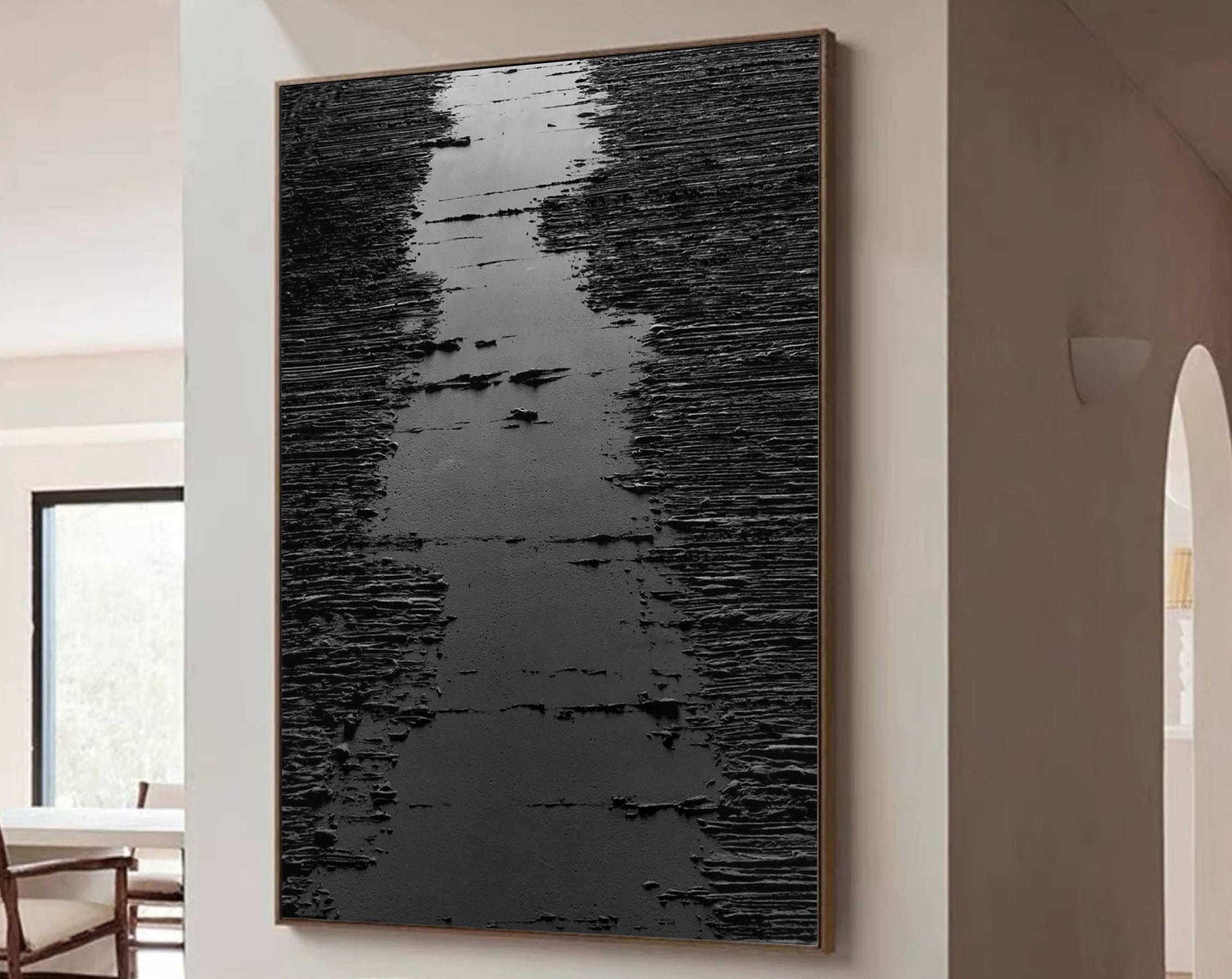 Black Minimalist Painting #BM 026
