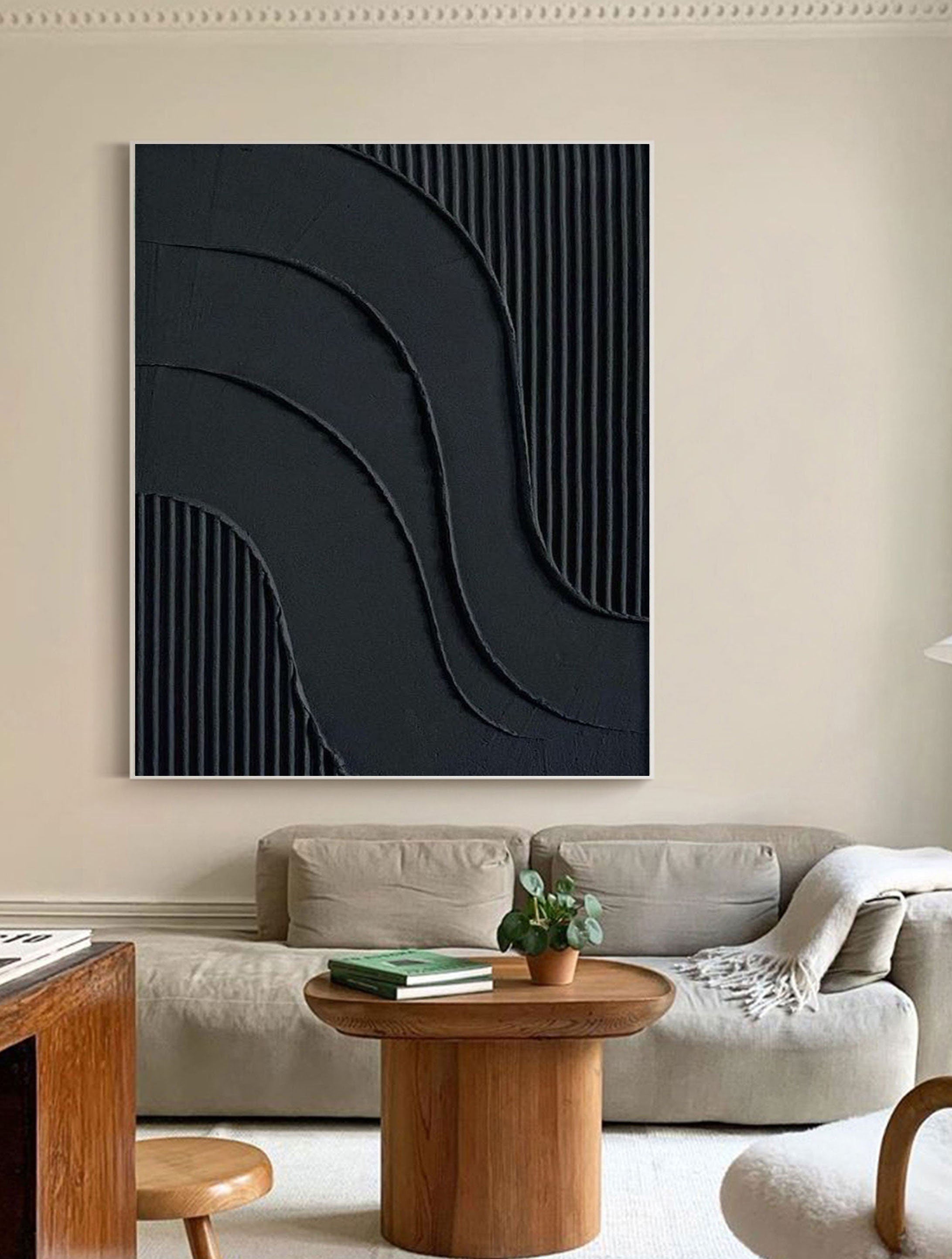 Black Minimalist Painting #BM 027