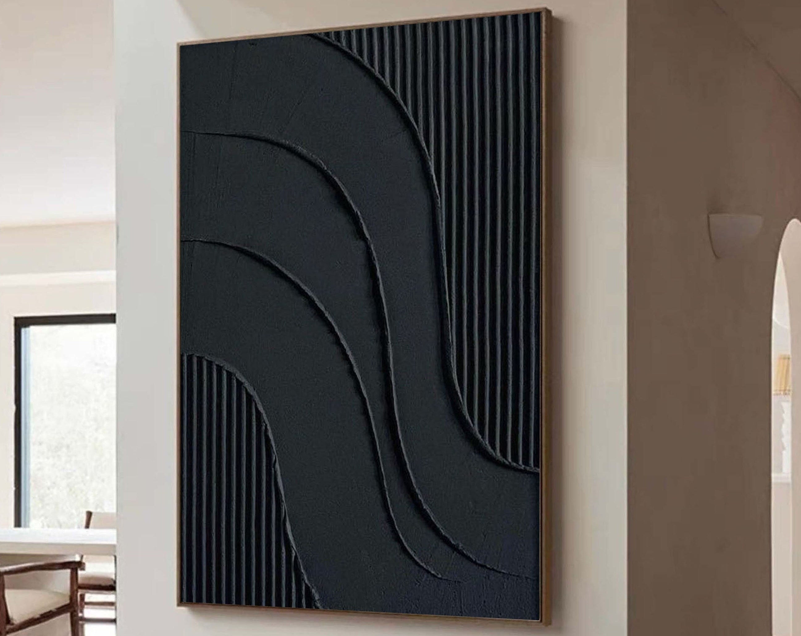 Black Minimalist Painting #BM 027