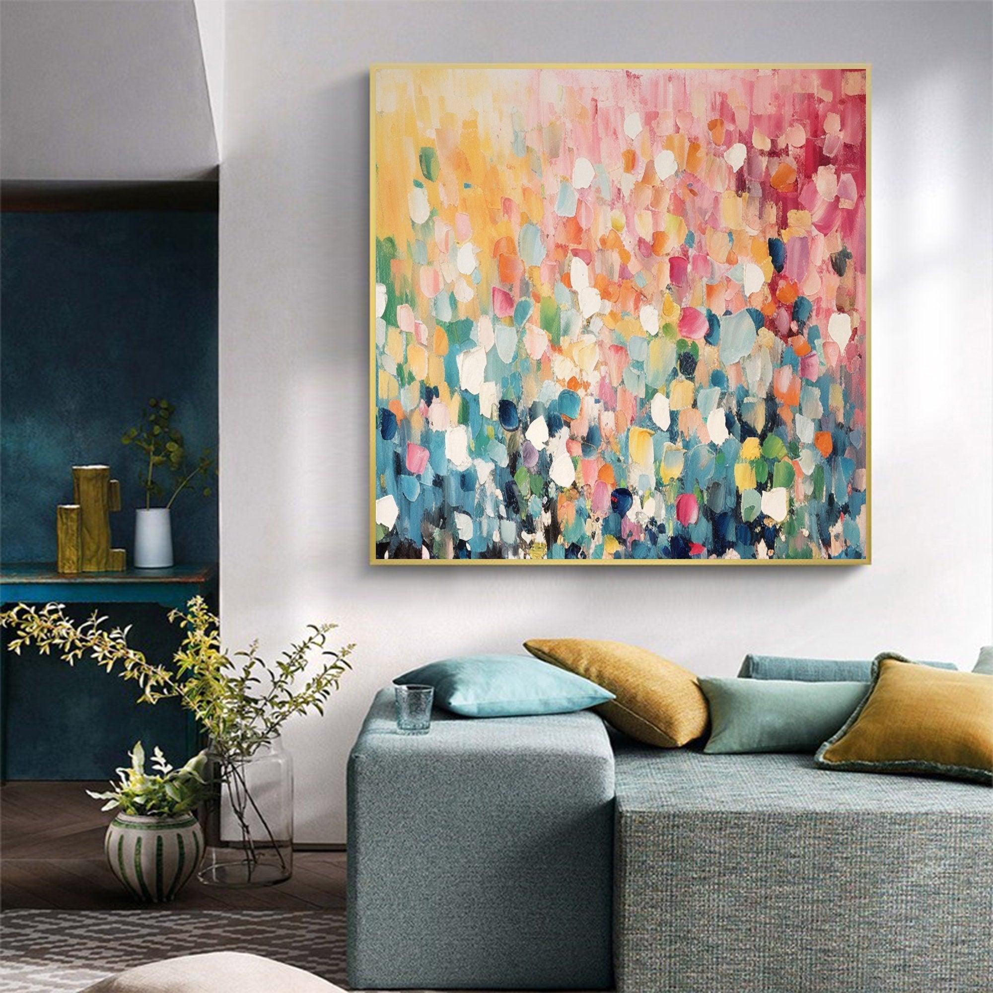 Bright and Colorful Abstract Art for Contemporary Interiors #CAP 021