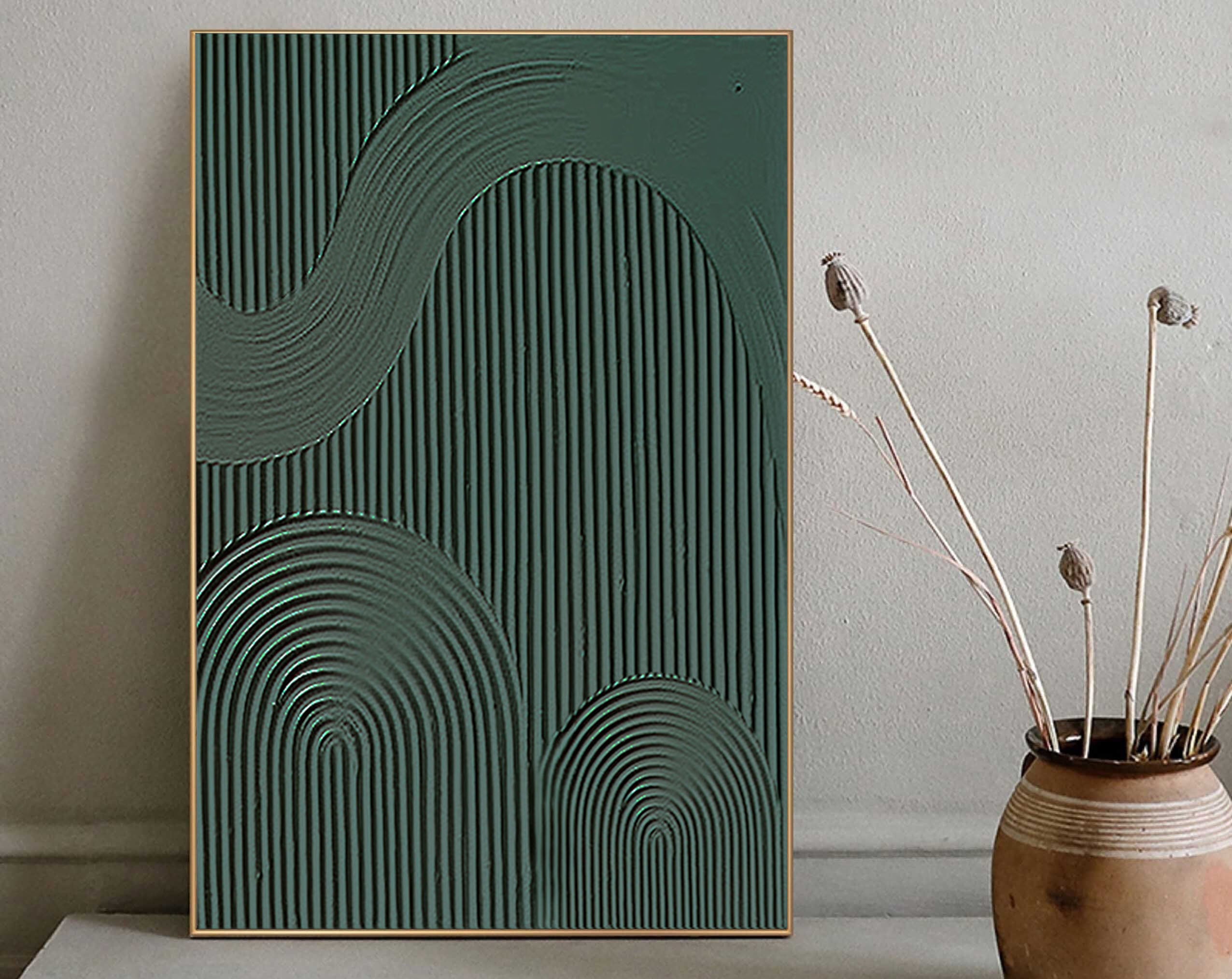 Blue & Green Minimalist Painting #BGM 037