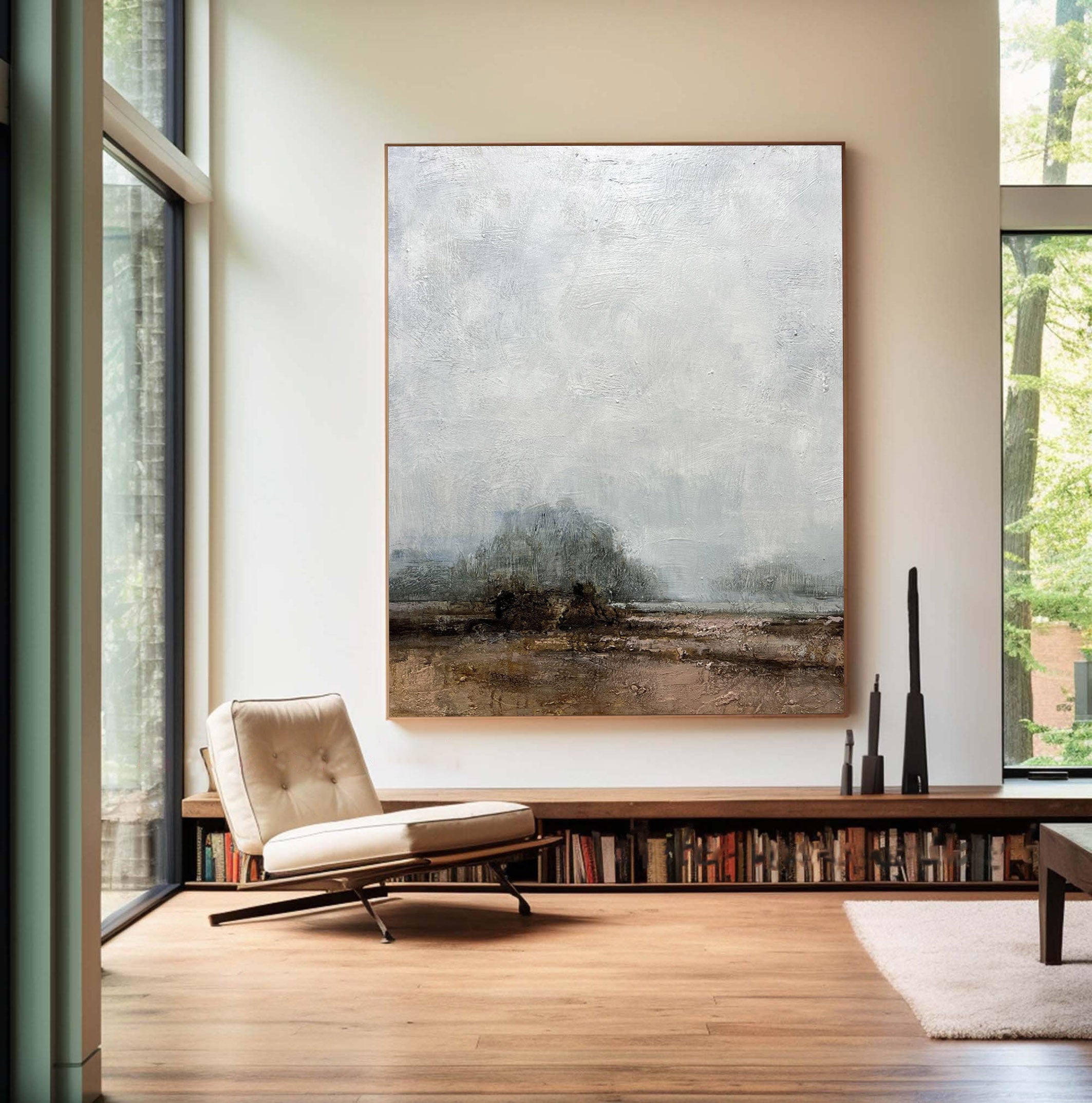 Grey Abstract Painting #GAP 008