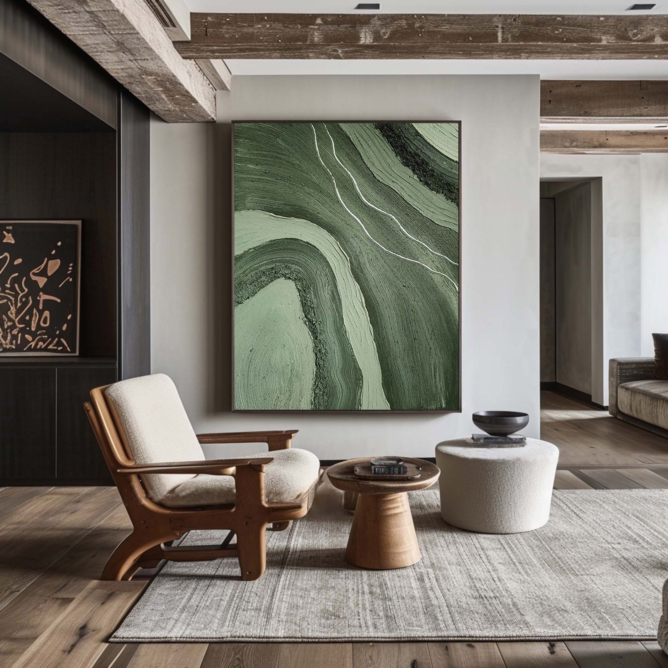 Blue & Green Minimalist Painting #BGM 021