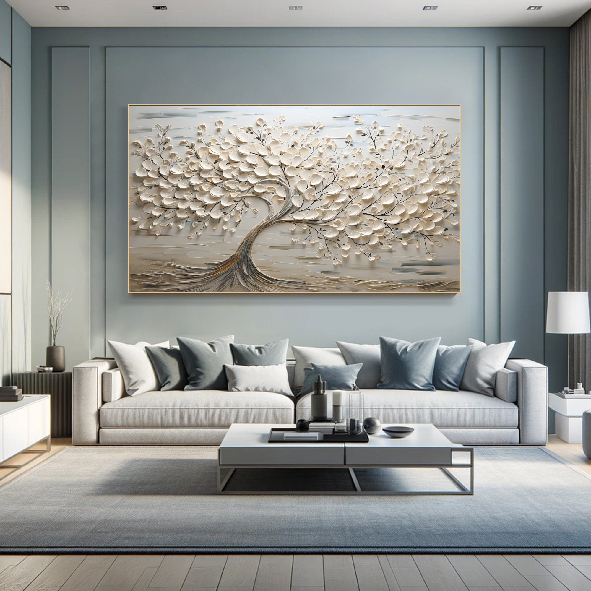 Large Tree of Life Painting with Raised Texture for Timeless Decor #BBM 045