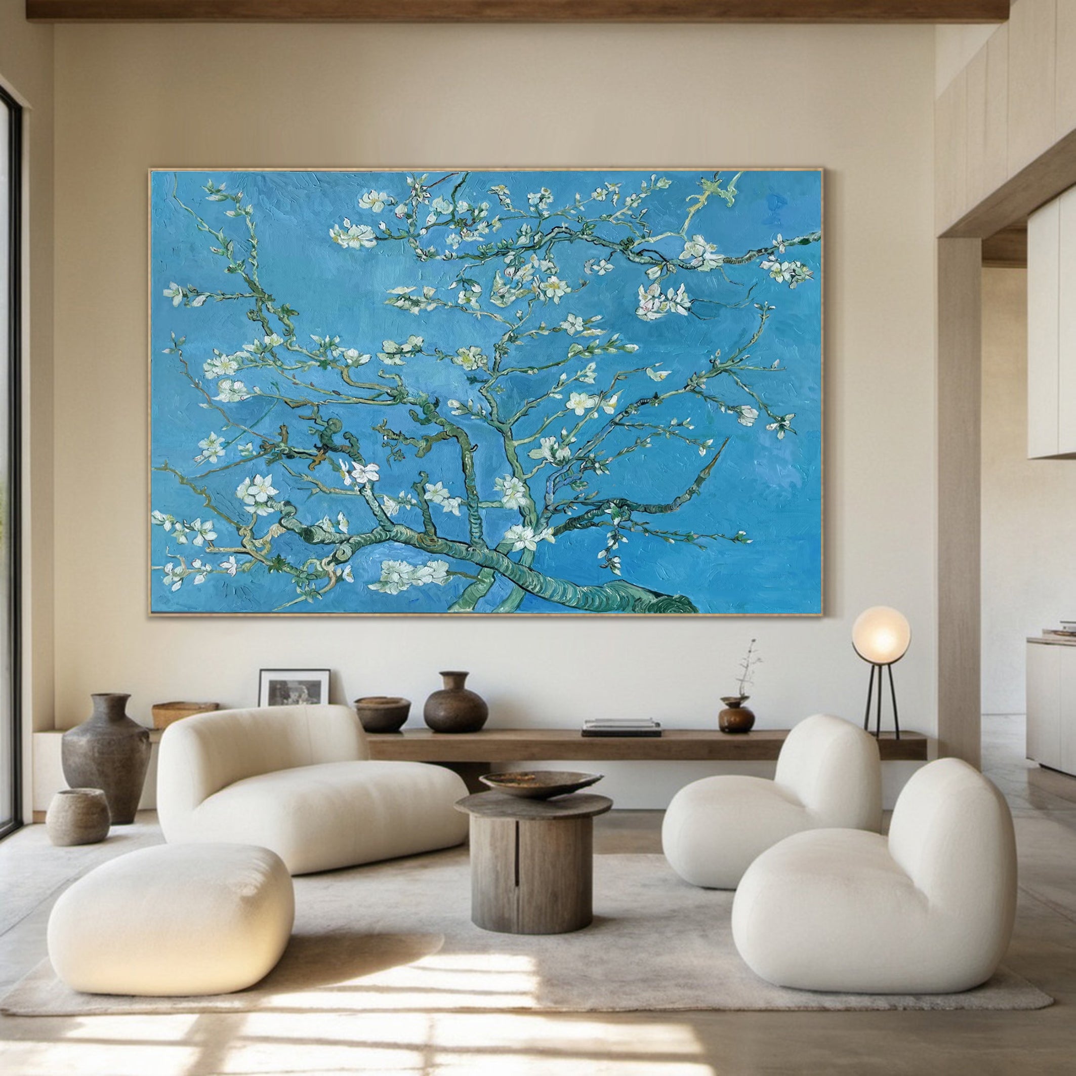 Van Gogh-Style Almonds, Impressionistic Nature Wall Art #BGA 188
