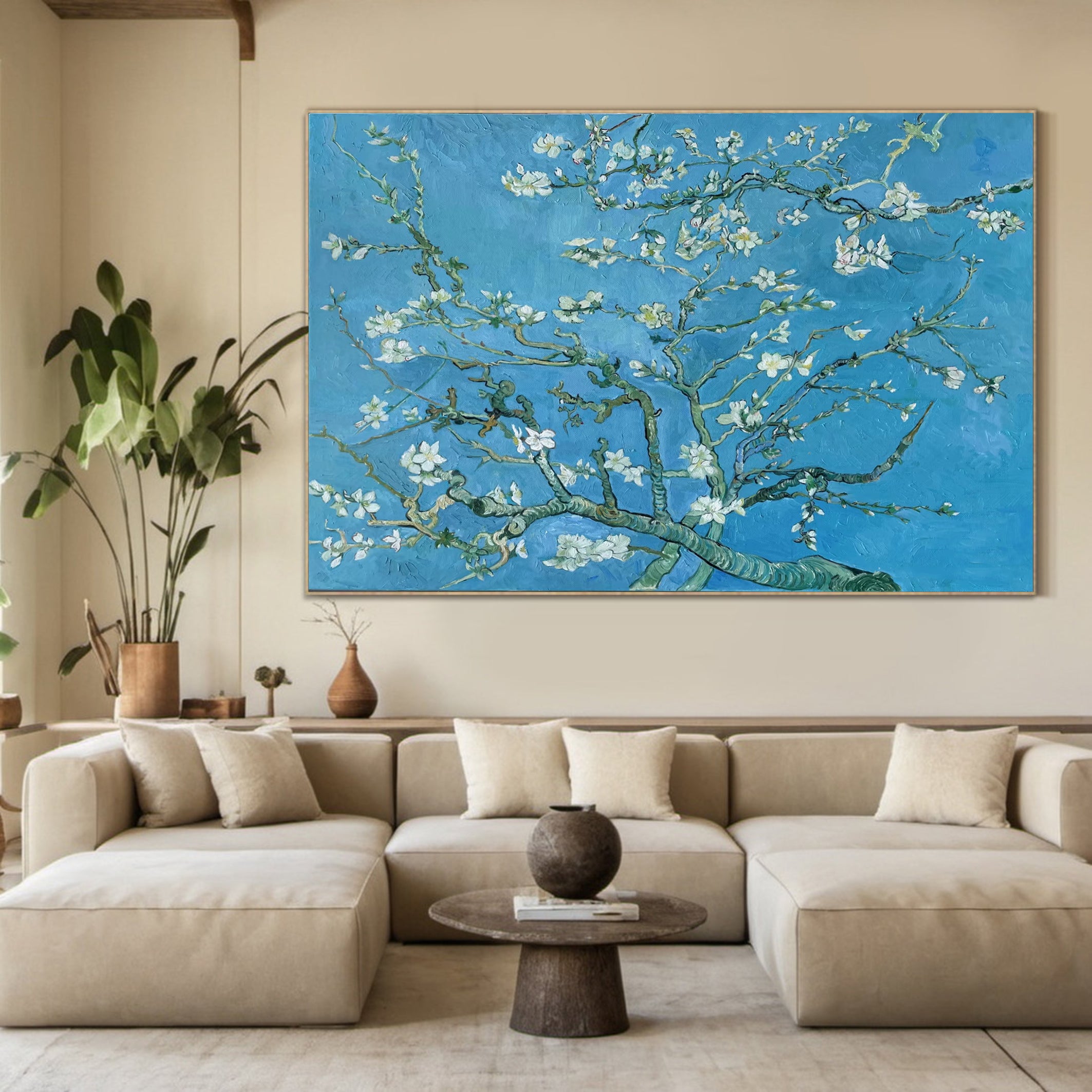 Van Gogh-Style Almonds, Impressionistic Nature Wall Art #BGA 188