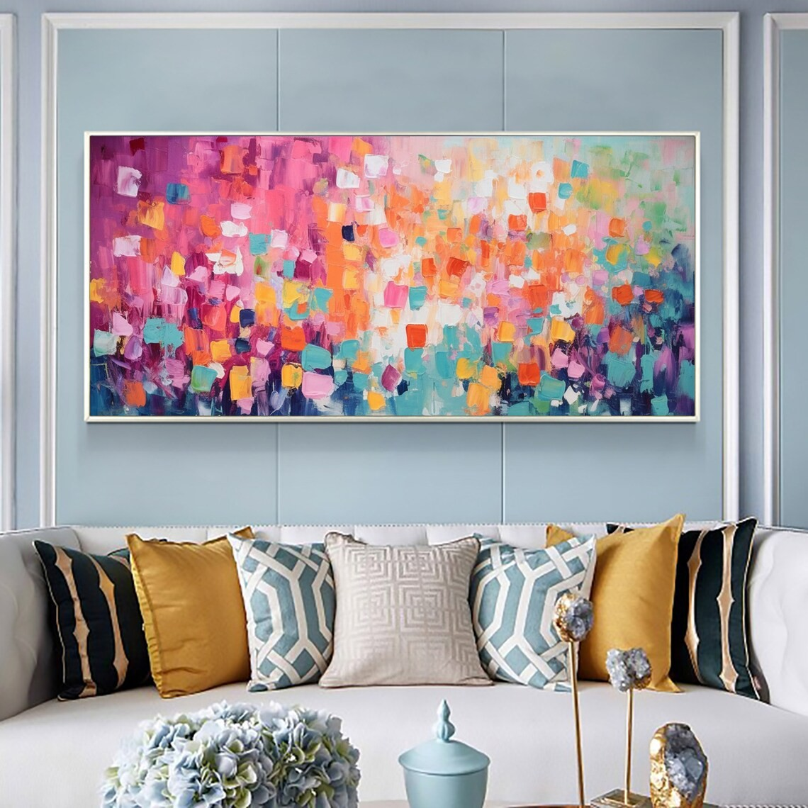 Vibrant Multicolor Abstract Painting #BGA 044