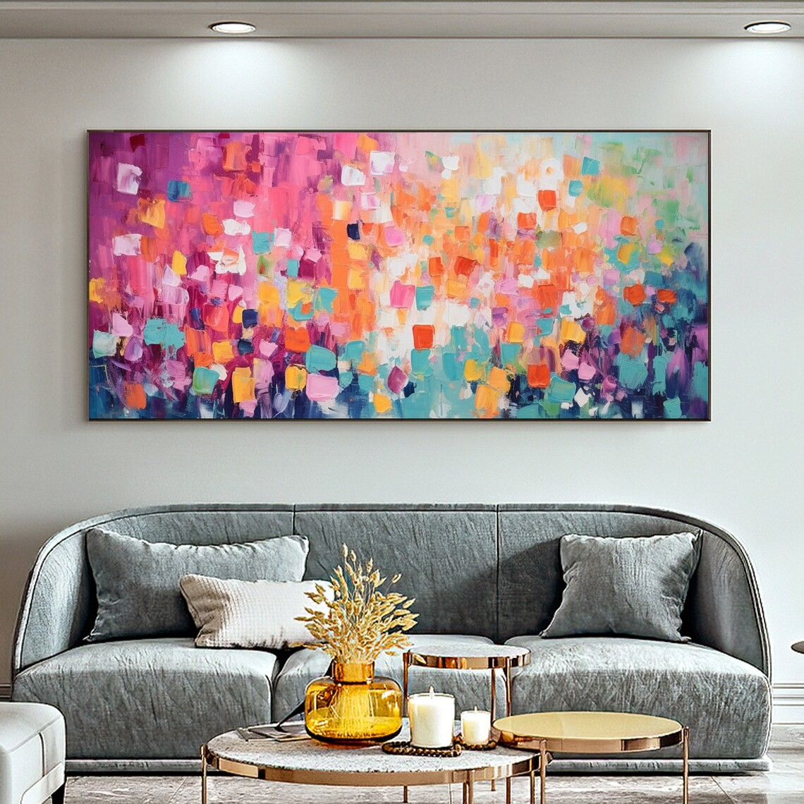 Vibrant Multicolor Abstract Painting #BGA 044