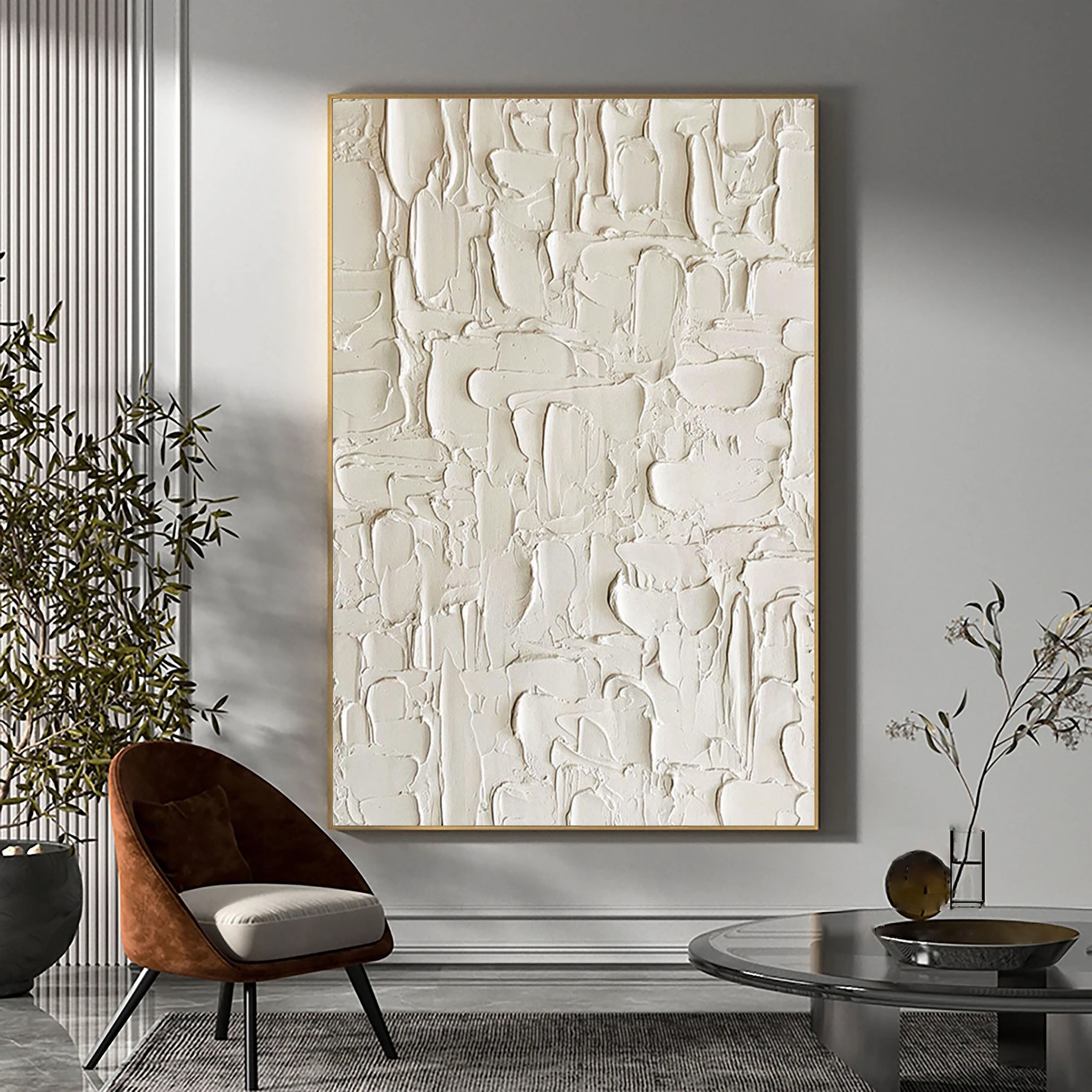 White Minimalist Painting #WM 021