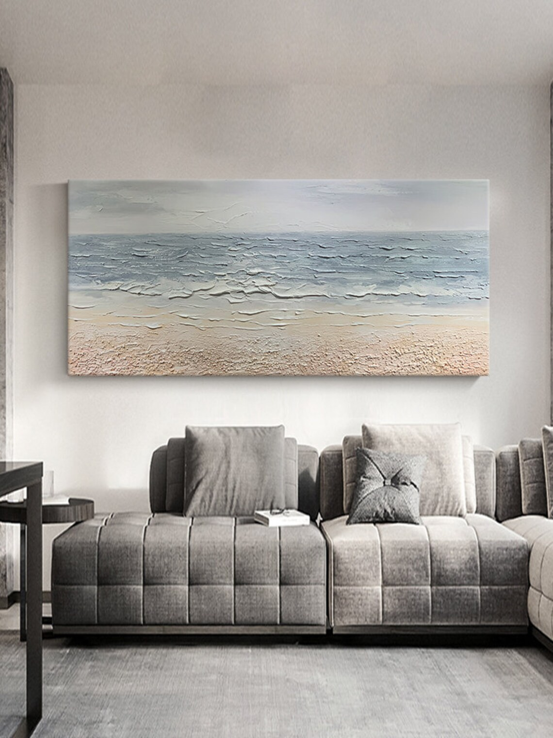 Serene Coastal Wall Art with Textured Details #BGA 046