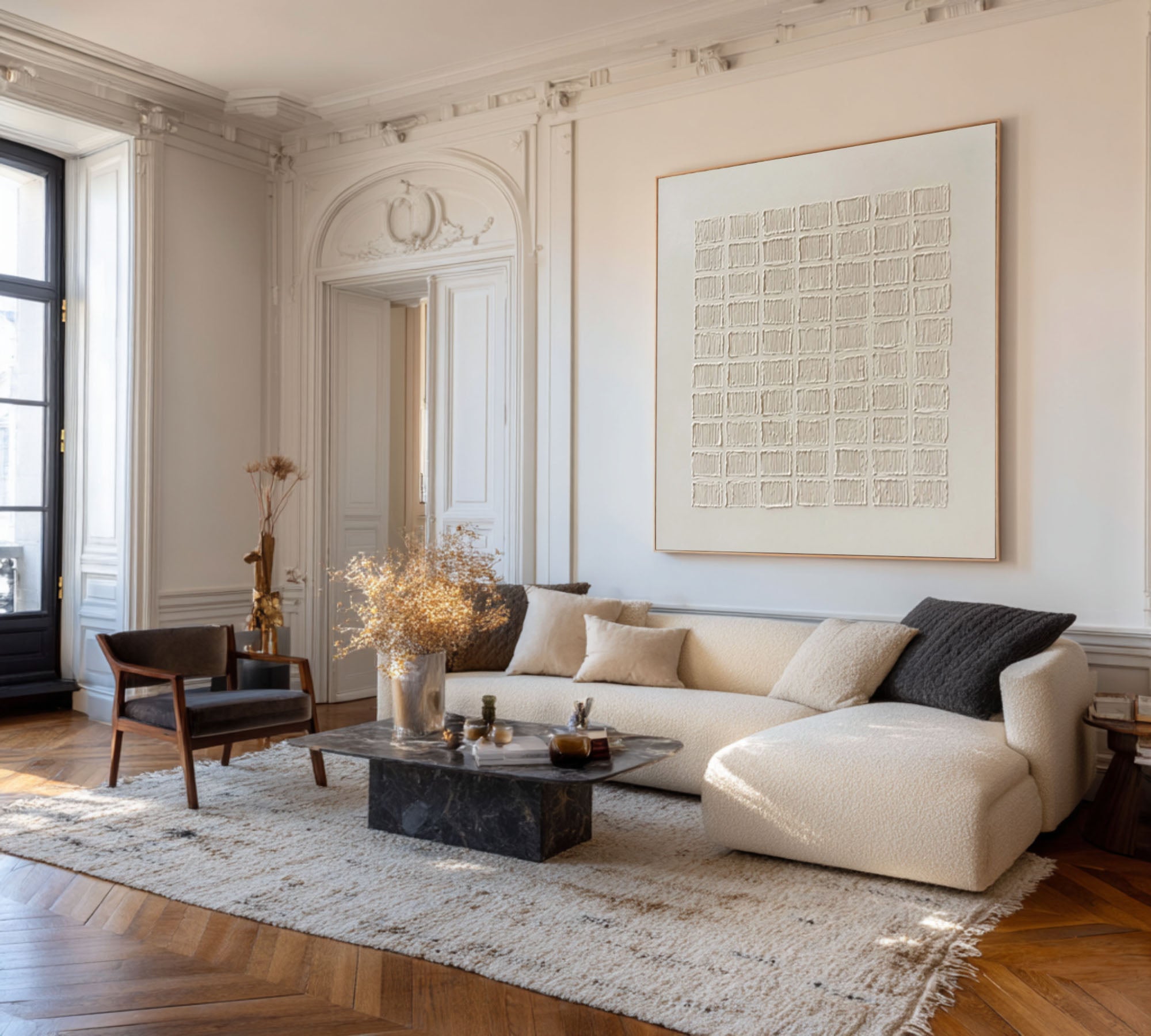 Abstract Shades Painting Sophisticated Home Art #WG 056