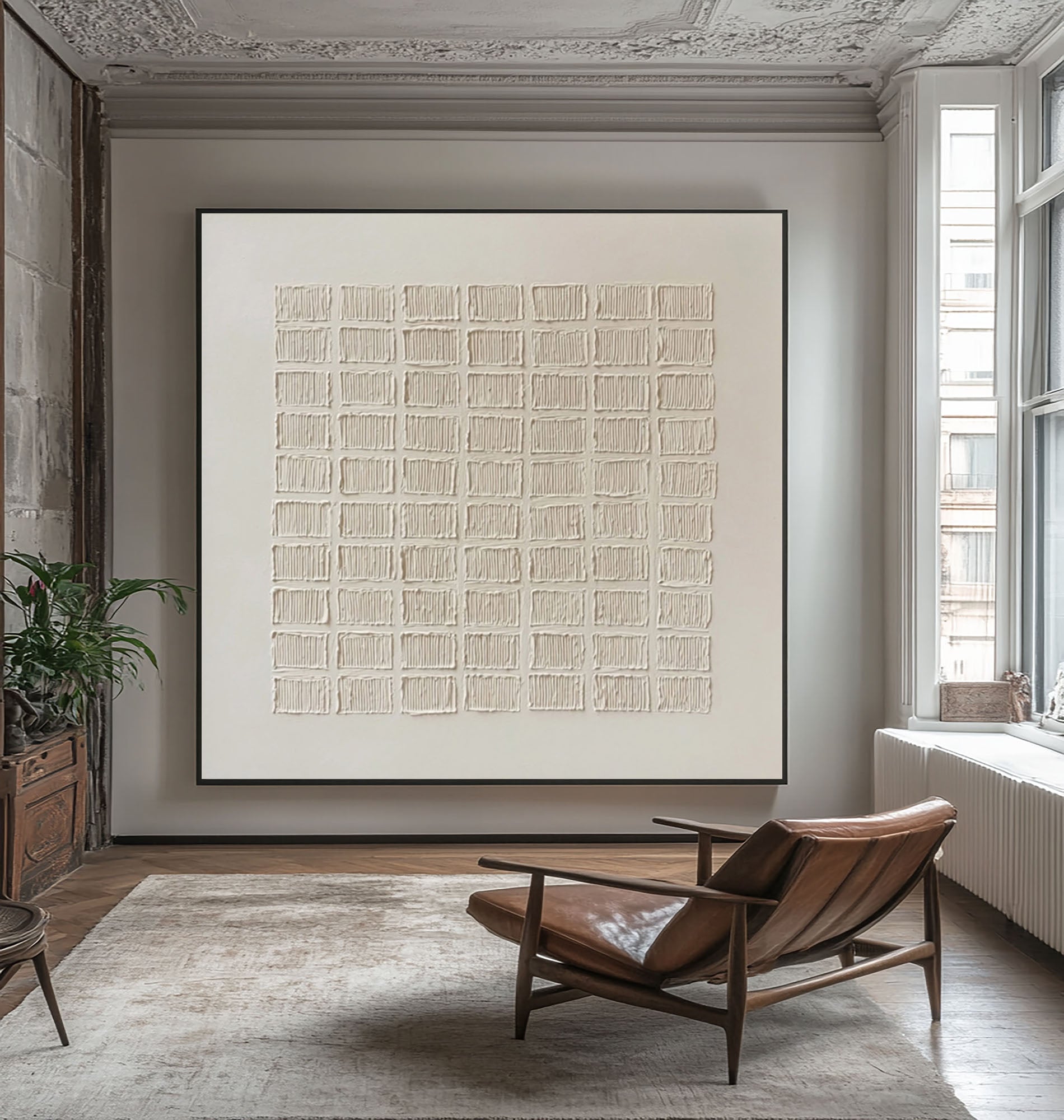 Abstract Shades Painting Sophisticated Home Art #WG 056