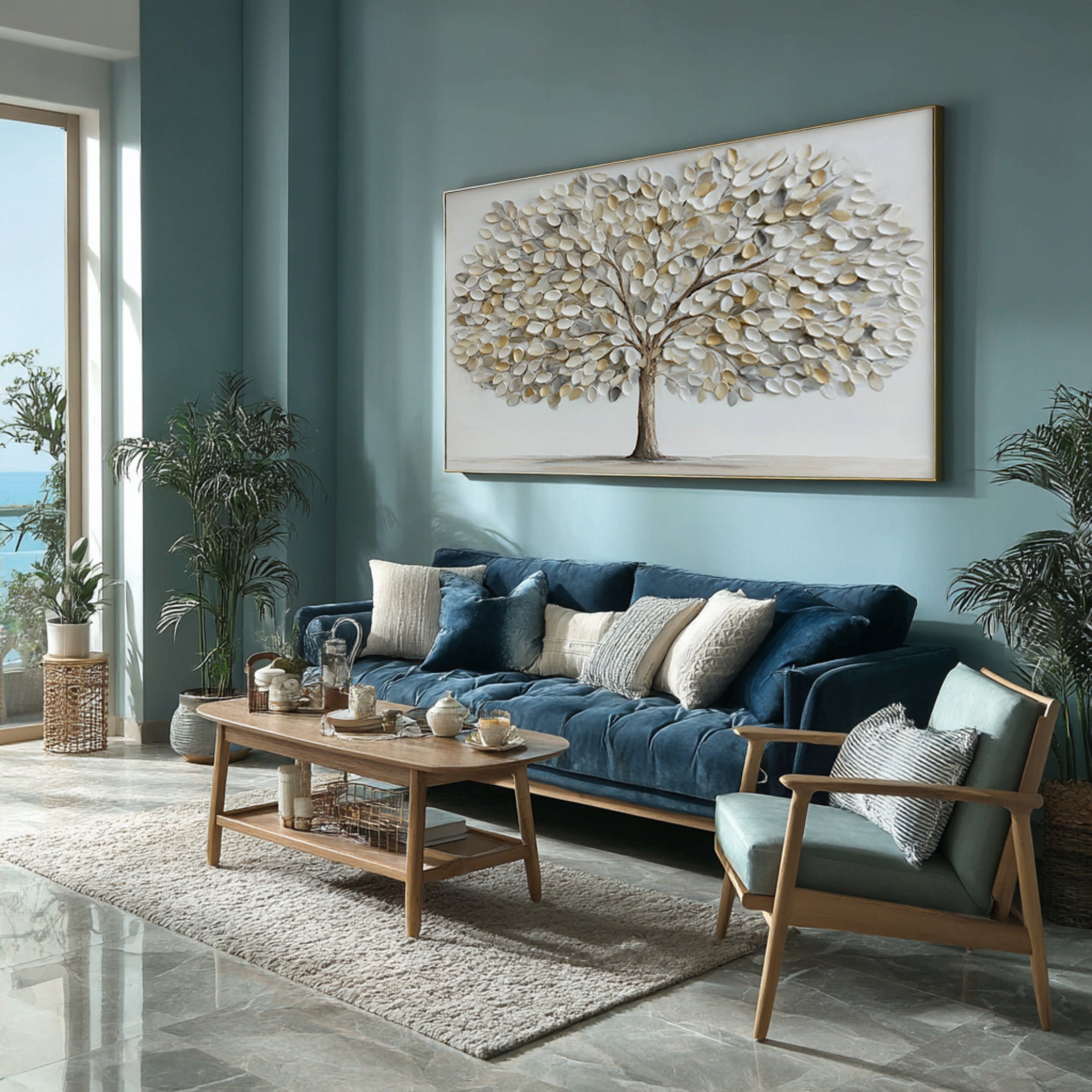 Subtle Texture Tree Art | Neutral Home Decor #WG 062