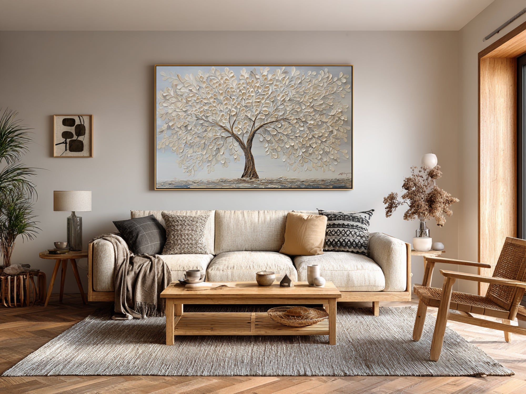 Modern Impasto Tree Art for Contemporary Interiors #WG 065