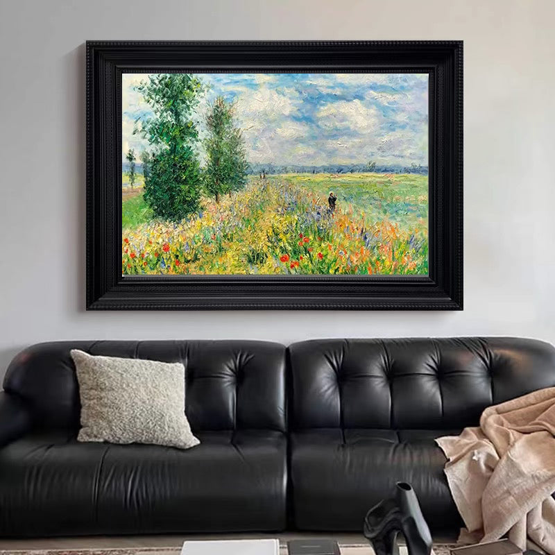 Poppy Field (1875), Monet Inspired Wall Art #BGA 168
