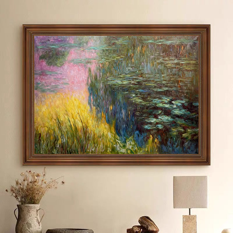Monet-Esque Lilies, Impressionistic Water Garden #BGA 183