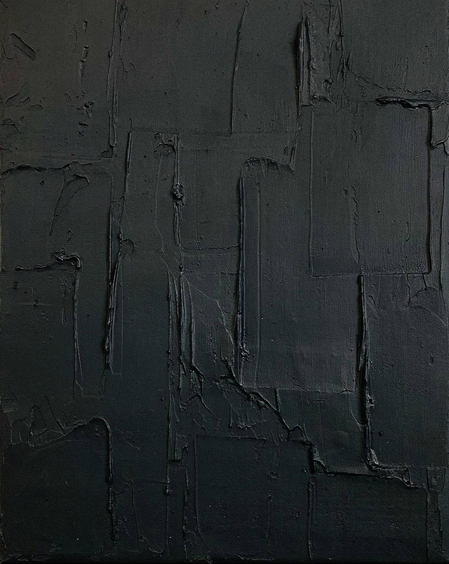 Black Minimalist Painting #BM 002