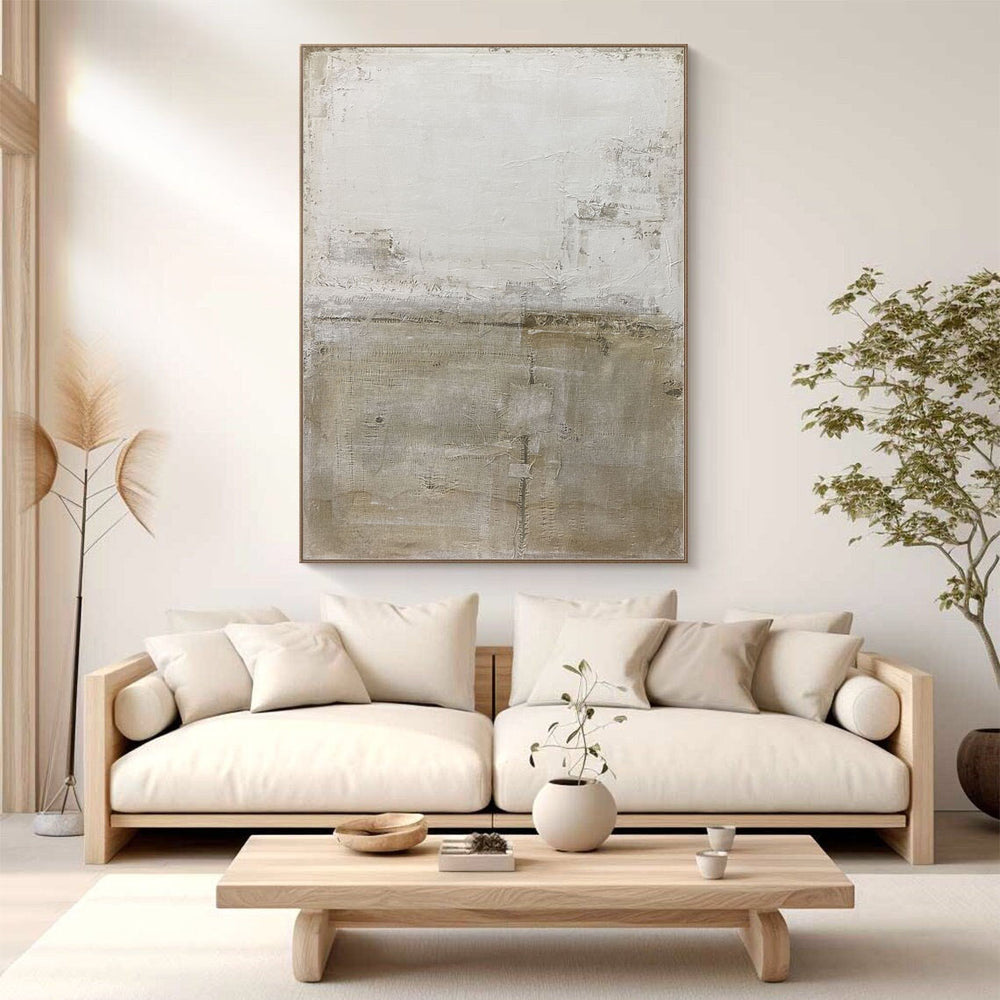Modern Abstract Neutral Canvas Wall Art for Contemporary Spaces #GAP 012