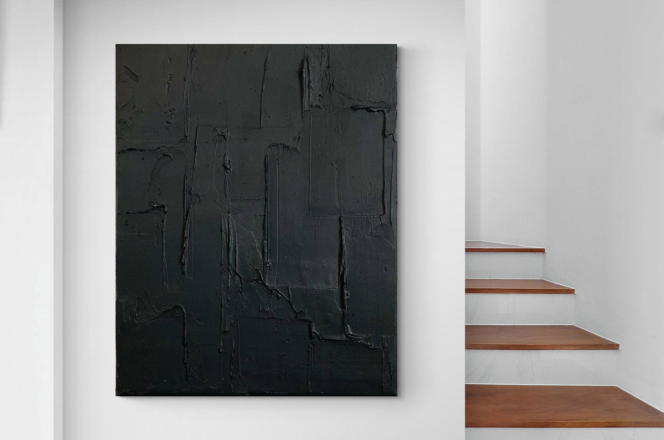 Black Minimalist Painting #BM 002