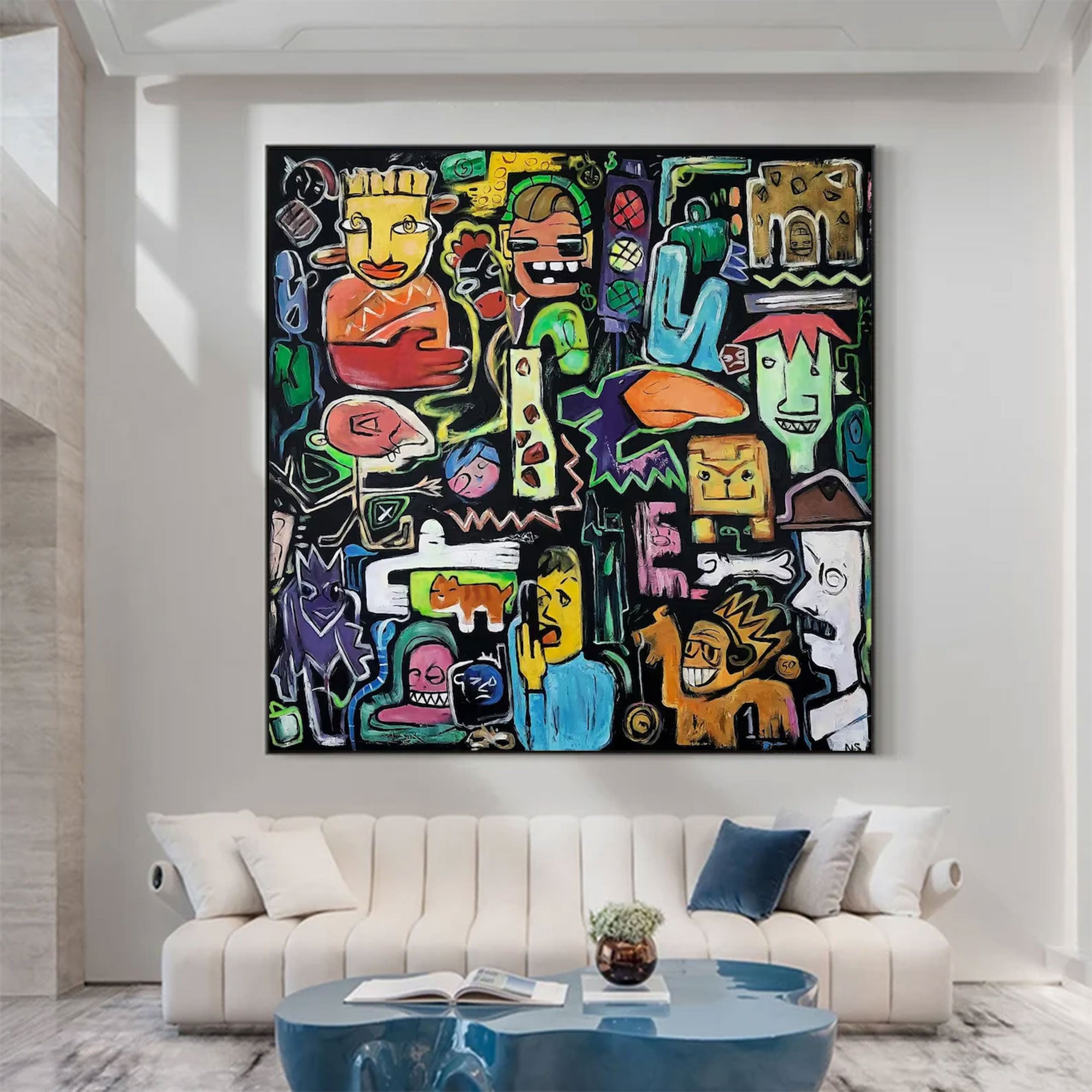 Large Contemporary Graffiti Figurative Art | MuroArt #WGA 024
